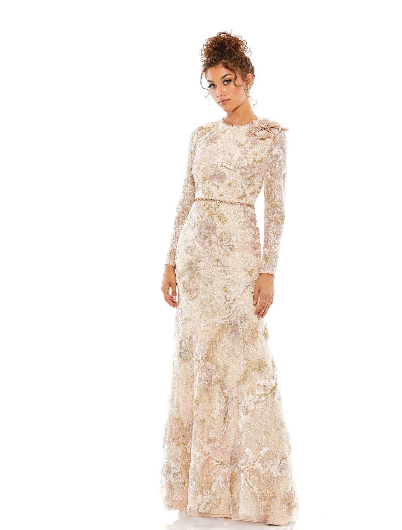 rose gold dress flats Mac Duggal Dress 20401 main image 0