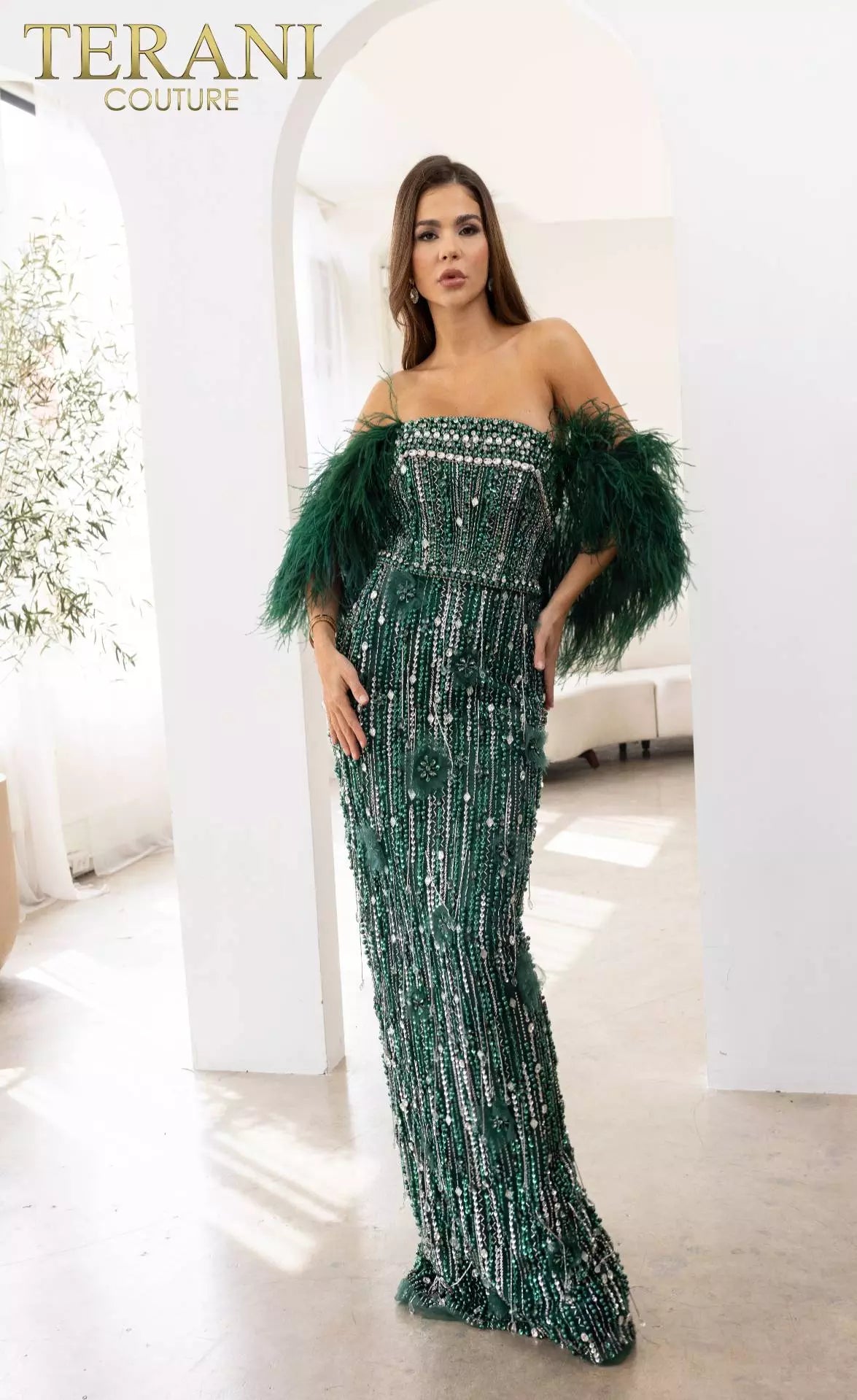 terani couture green dress Terani Couture - 261M6412
