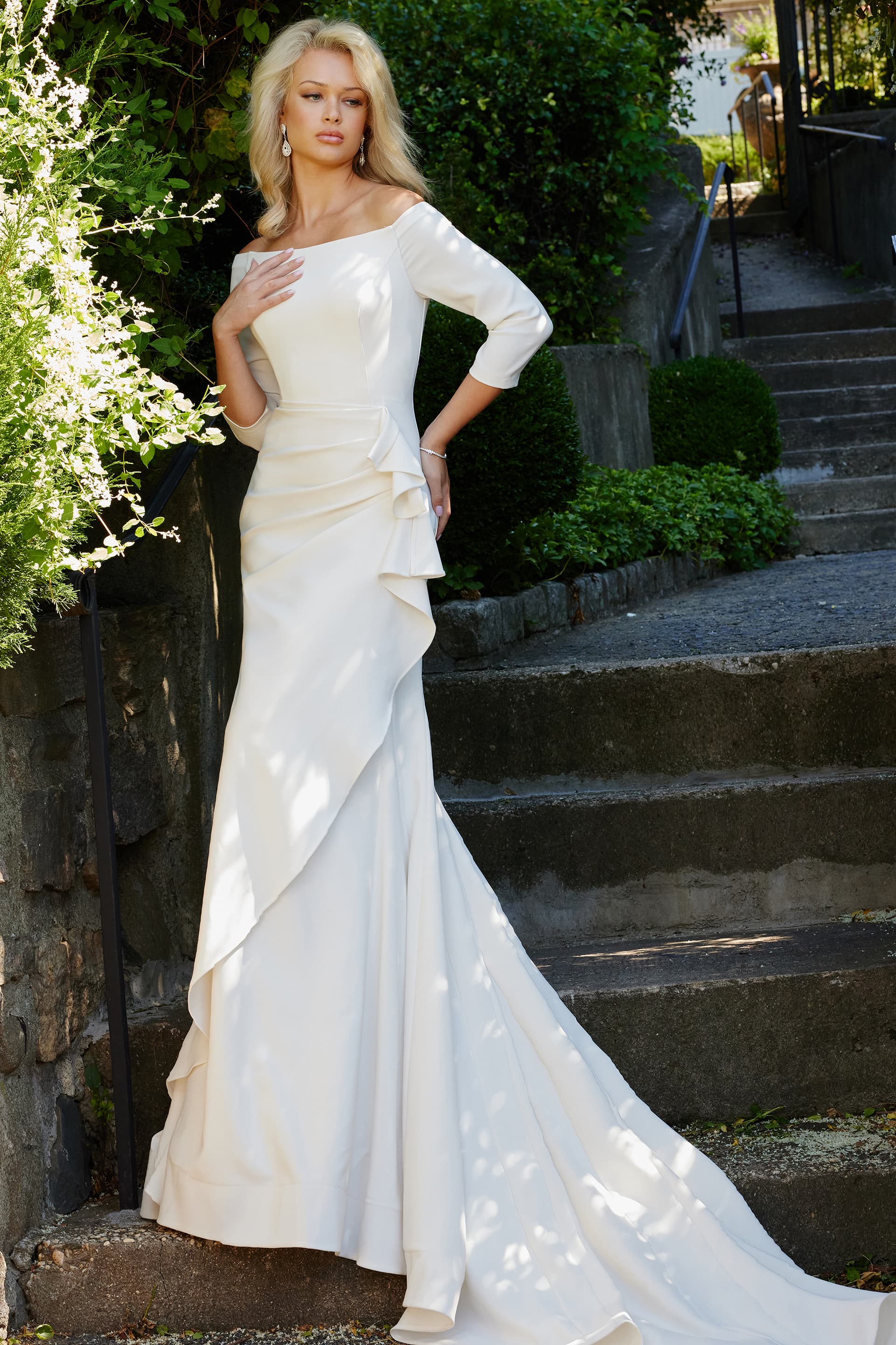 Jovani JB07456 Off-White / 0