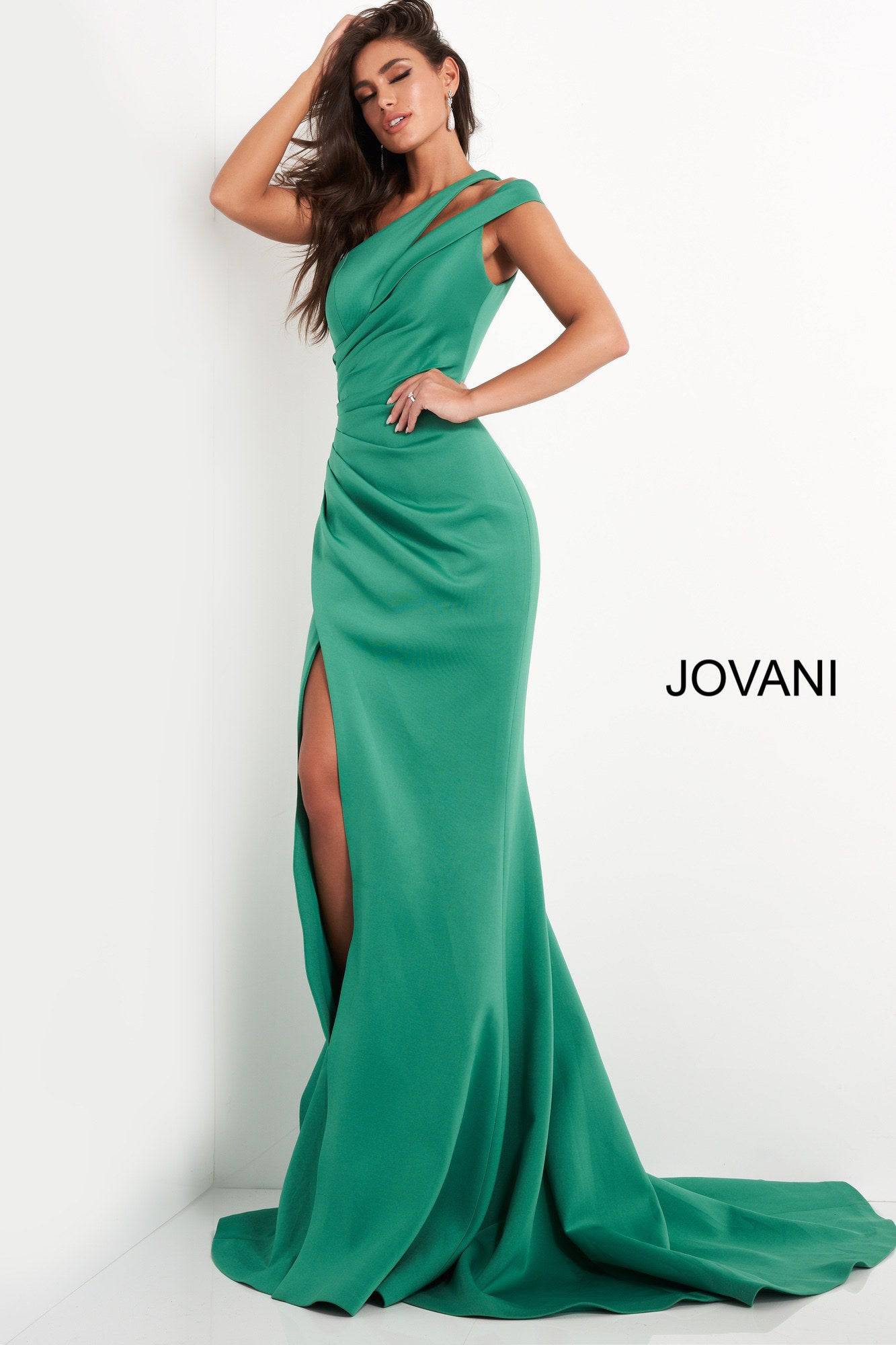 jovani green prom dress Sage &Olive Green Satin Mismatched Bridesmaid Dresses main image 0
