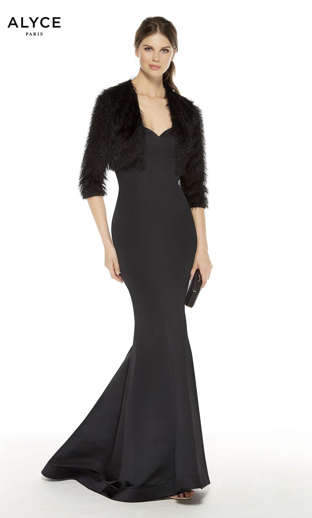 Black Cocktail Dress With Coat Alyce 27402 – B Chic Fashions