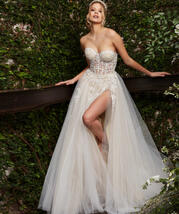 Jovani 06610 Corset Bodice Bridal Gown B Chic Fashions Long Dress Evening Gowns