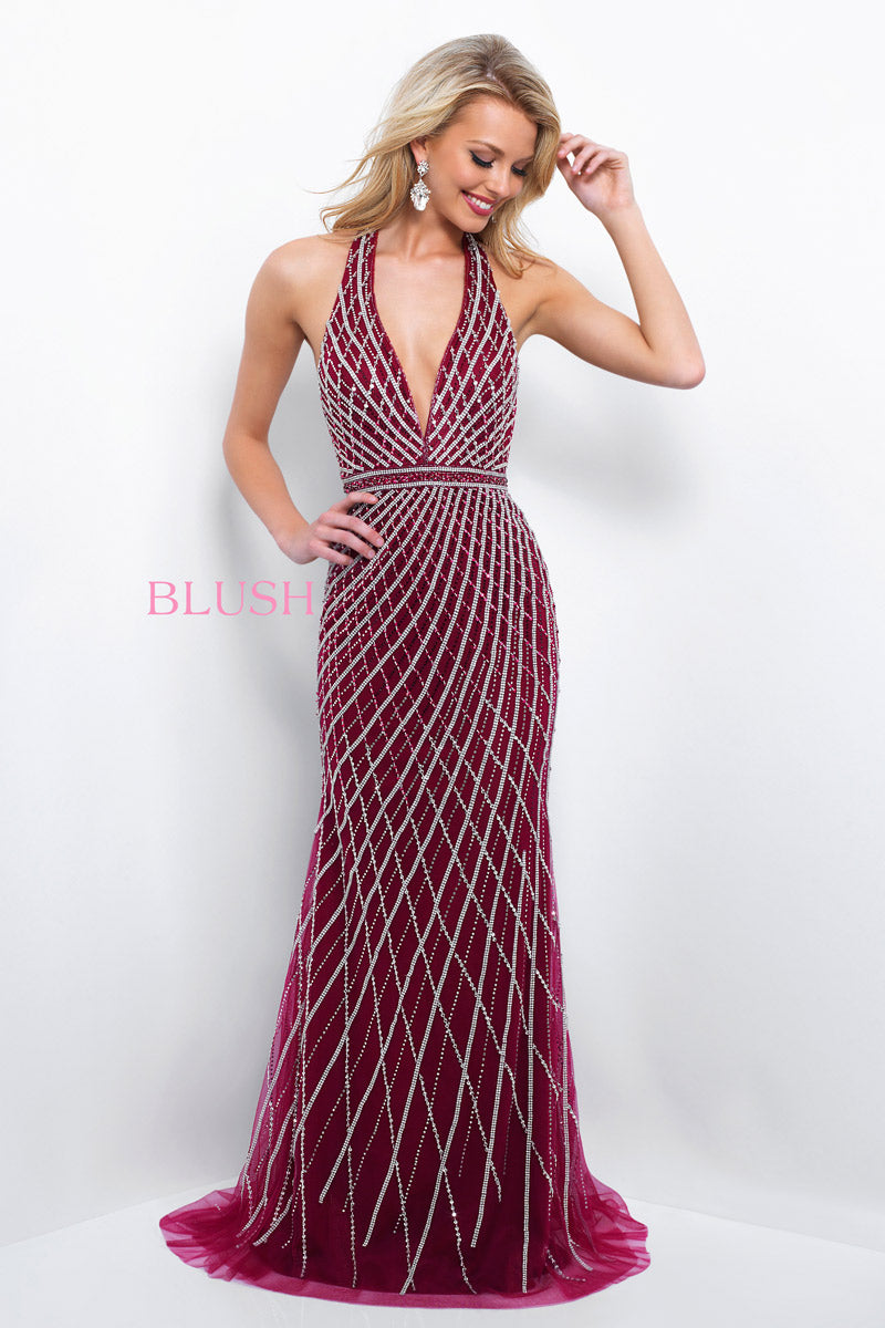 Blush Prom 11389 (Only Size 6 Sangria FINAL SALE)