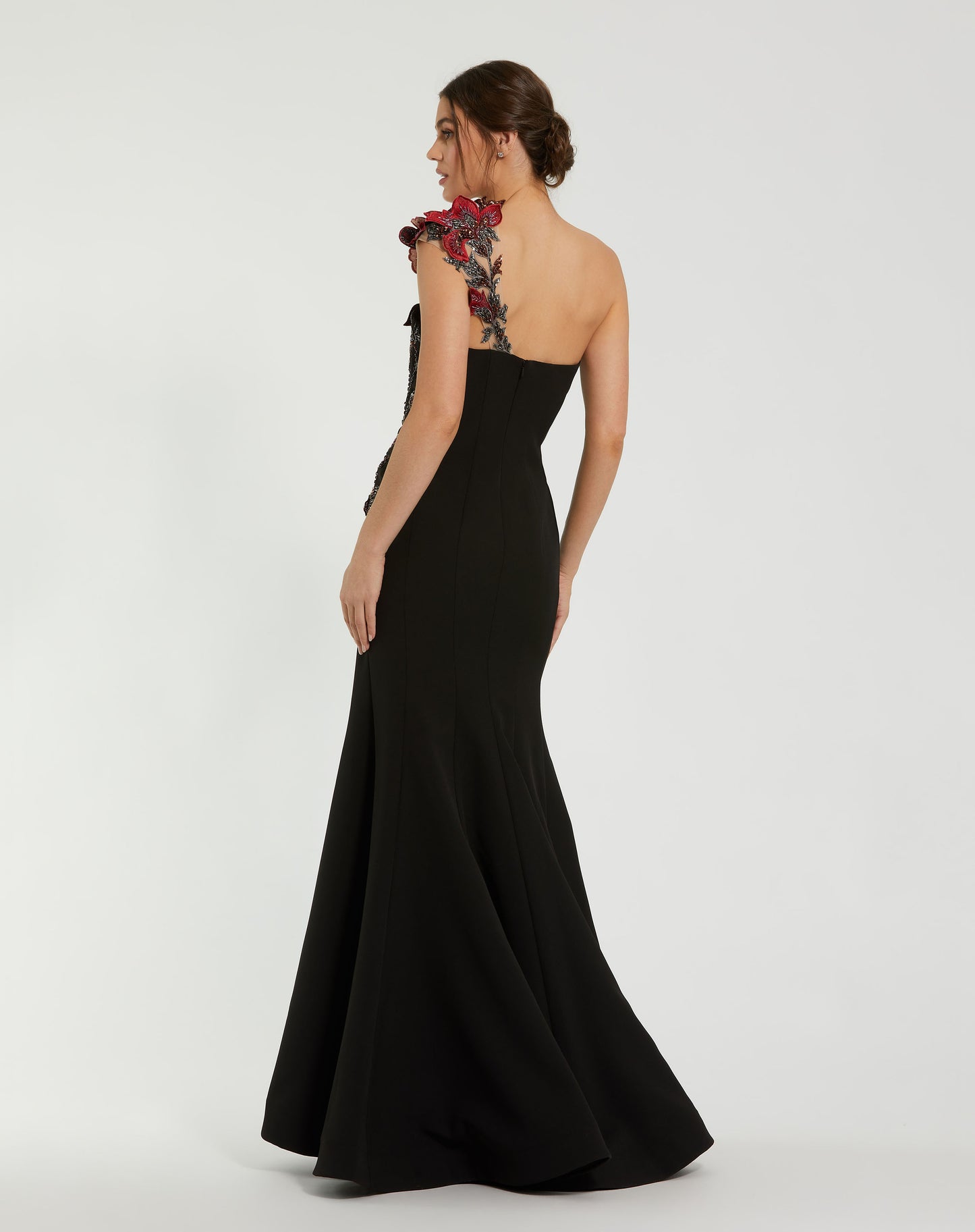 Mac Duggal 11779 Off the Shoulder Embroidered Mermaid Gown