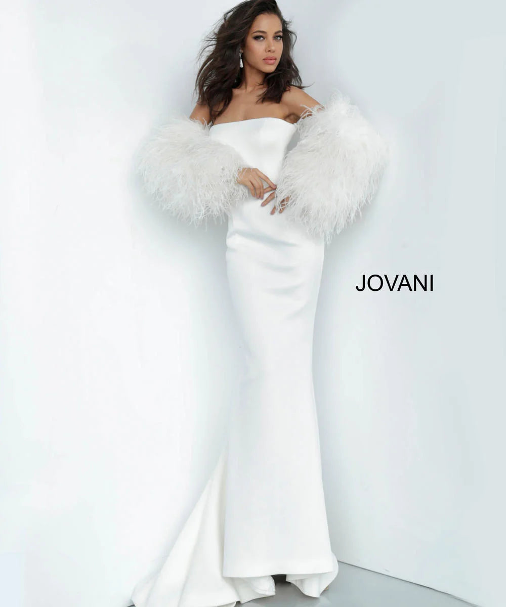 Jovani 1226 Scuba Informal Bridal Gown
