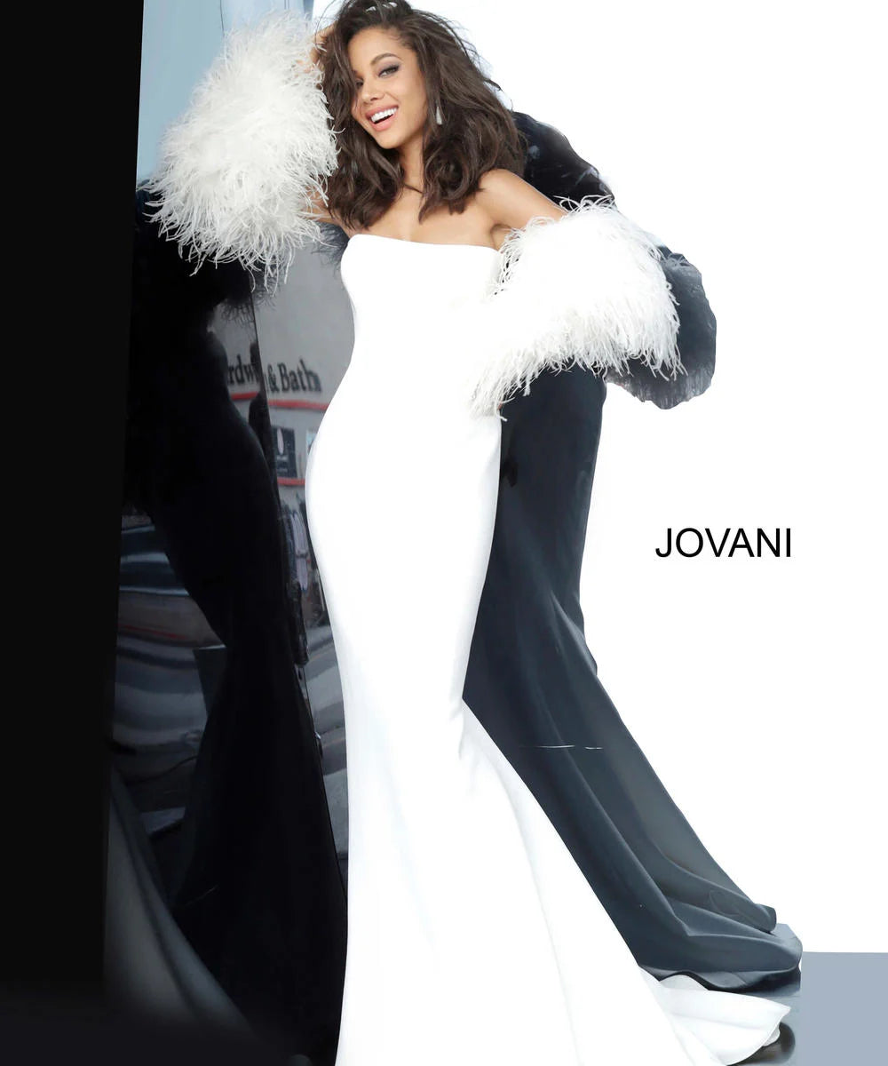 Jovani 1226 Scuba Informal Bridal Gown