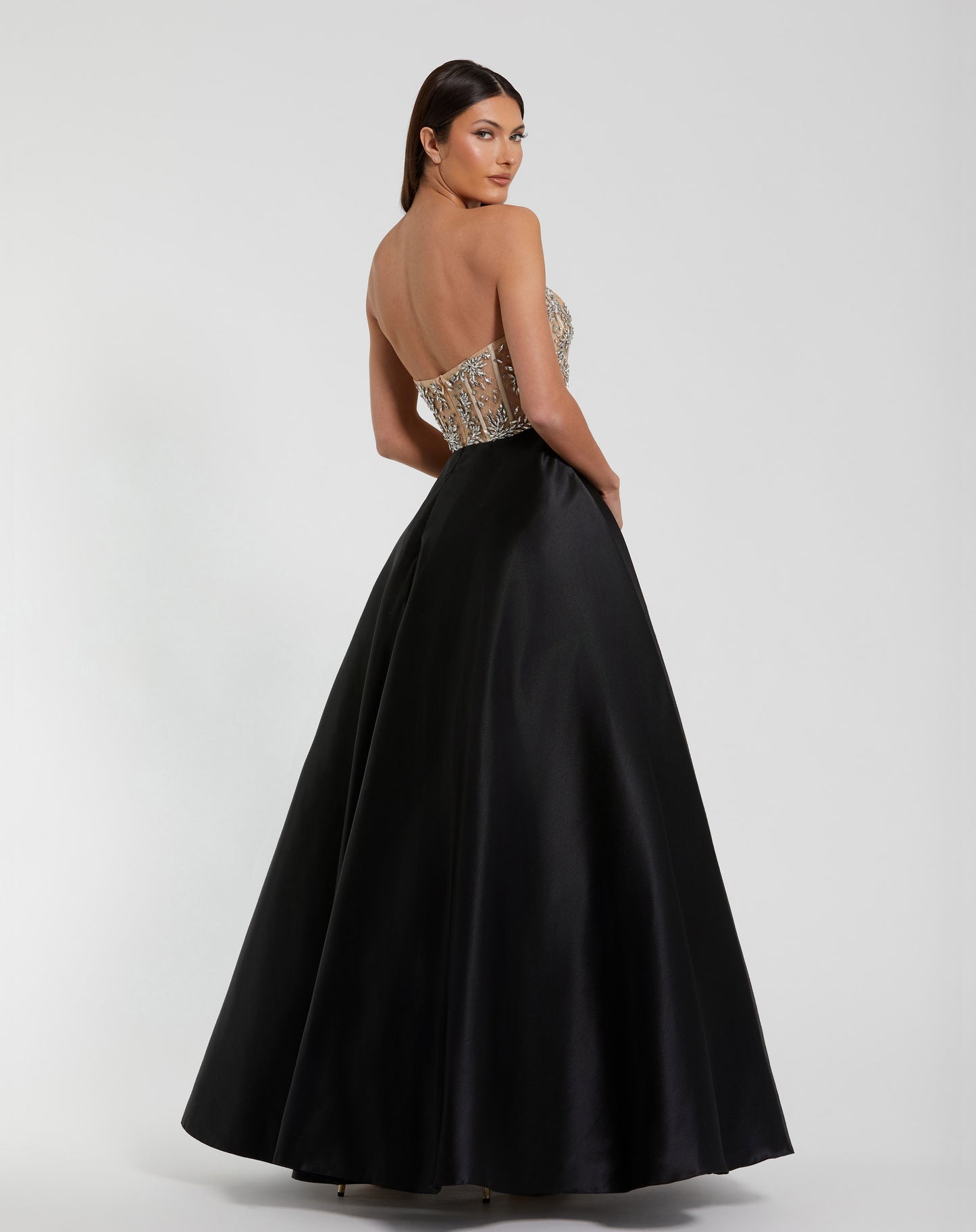 Mac Duggal 20701 Strapless Embellished Bustier Ball Gown
