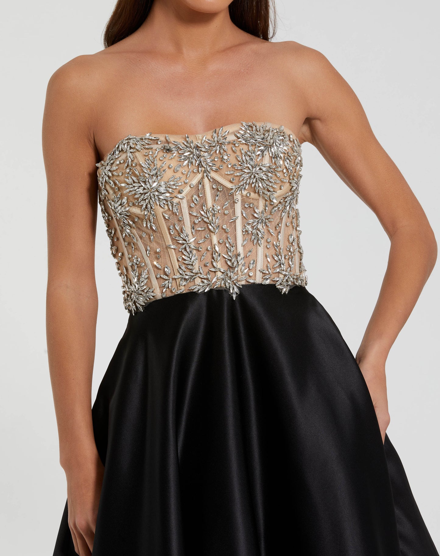 Mac Duggal 20701 Strapless Embellished Bustier Ball Gown