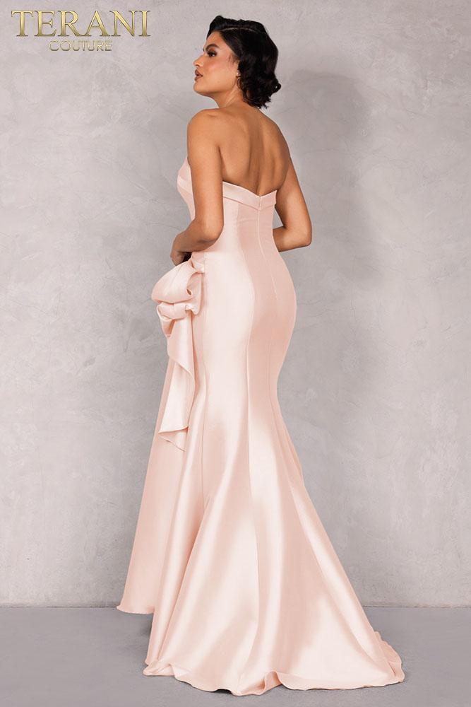 Terani Couture 2111P4019 Beautiful Draped Bow Gown