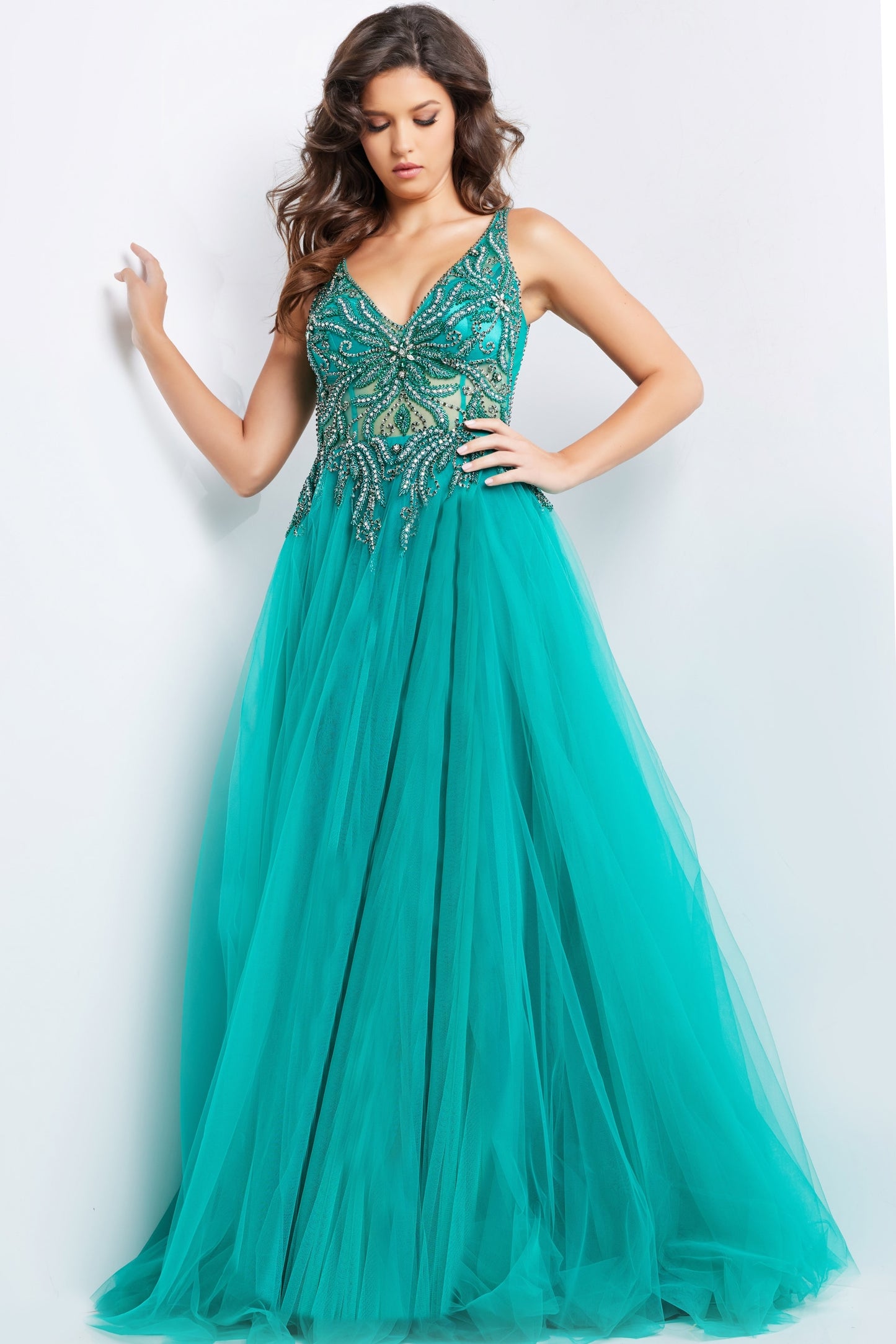 Jovani 23962 Embellished Bodice A line Gown
