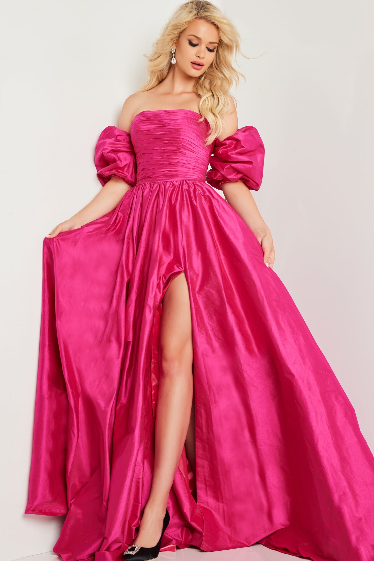 Jovani 24099 Strapless A Line Gown
