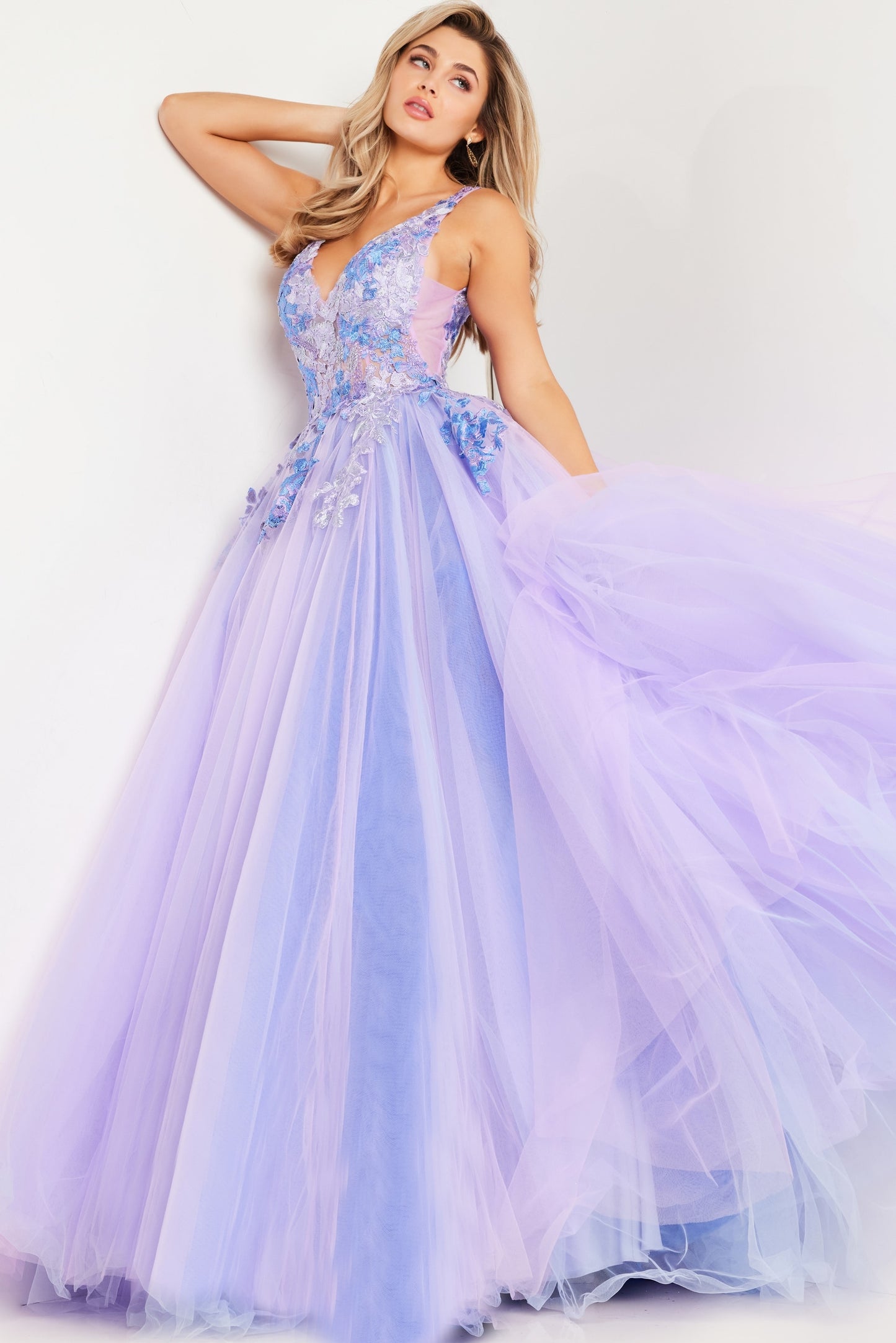 Jovani 24602 Floral Bodice Ballgown