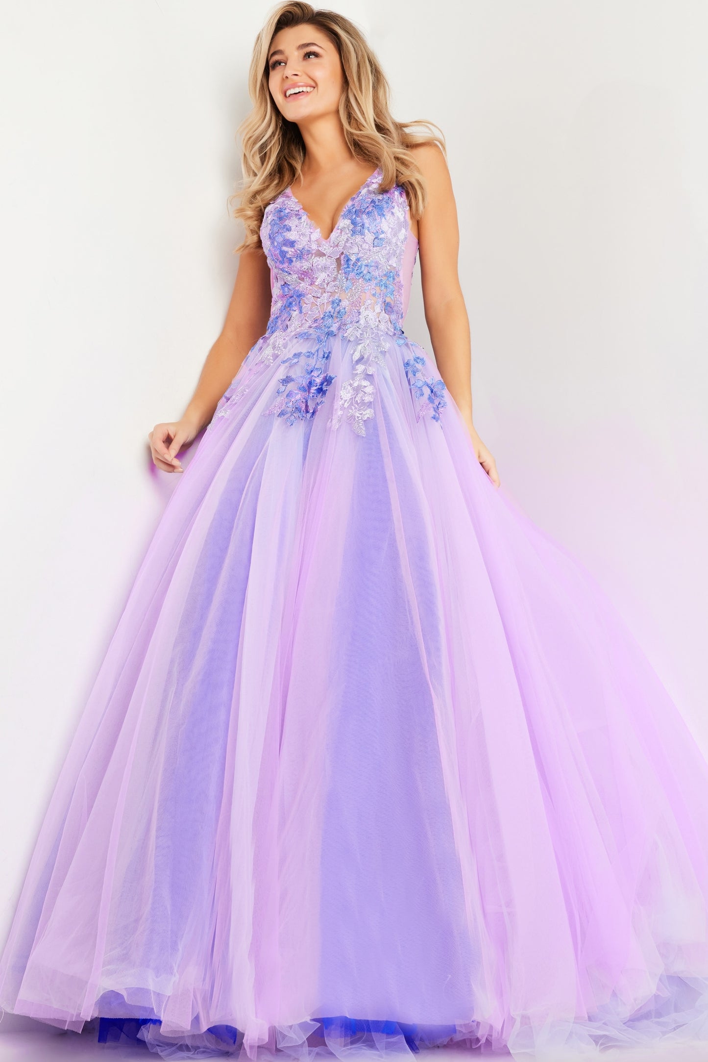 Jovani 24602 Floral Bodice Ballgown