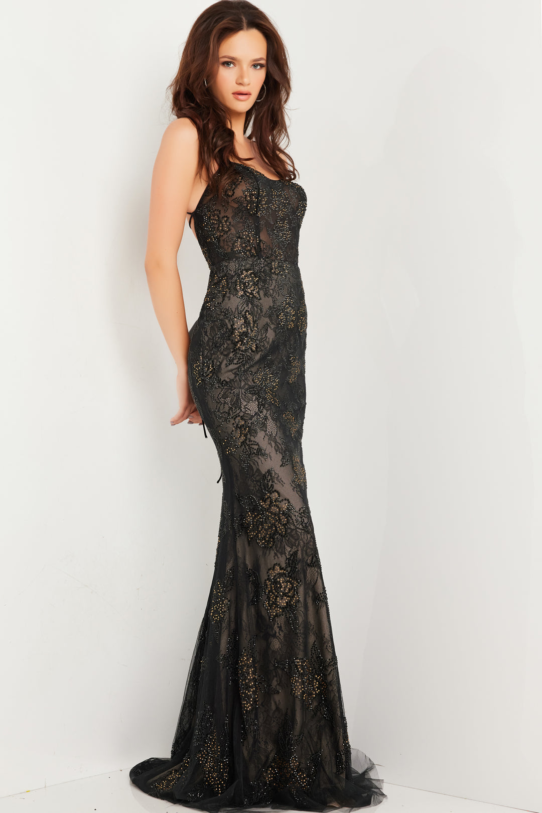 Jovani 25956 Lace Sheath Dress