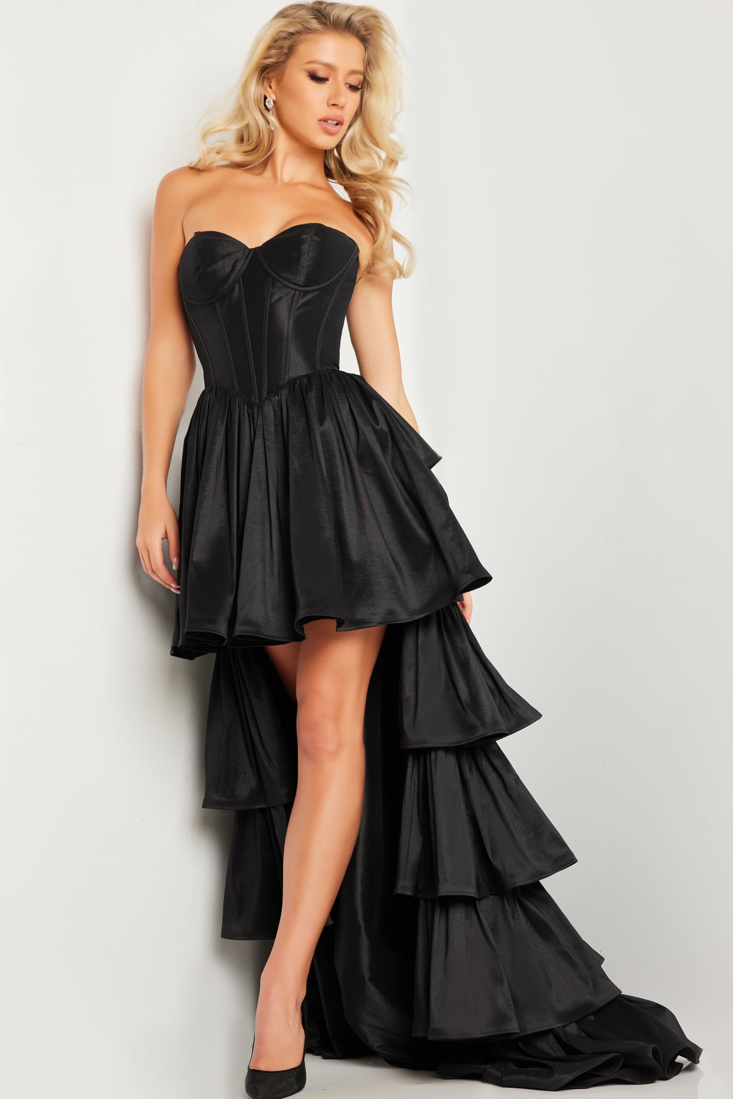 Jovani 26006 Strapless High Low Dress