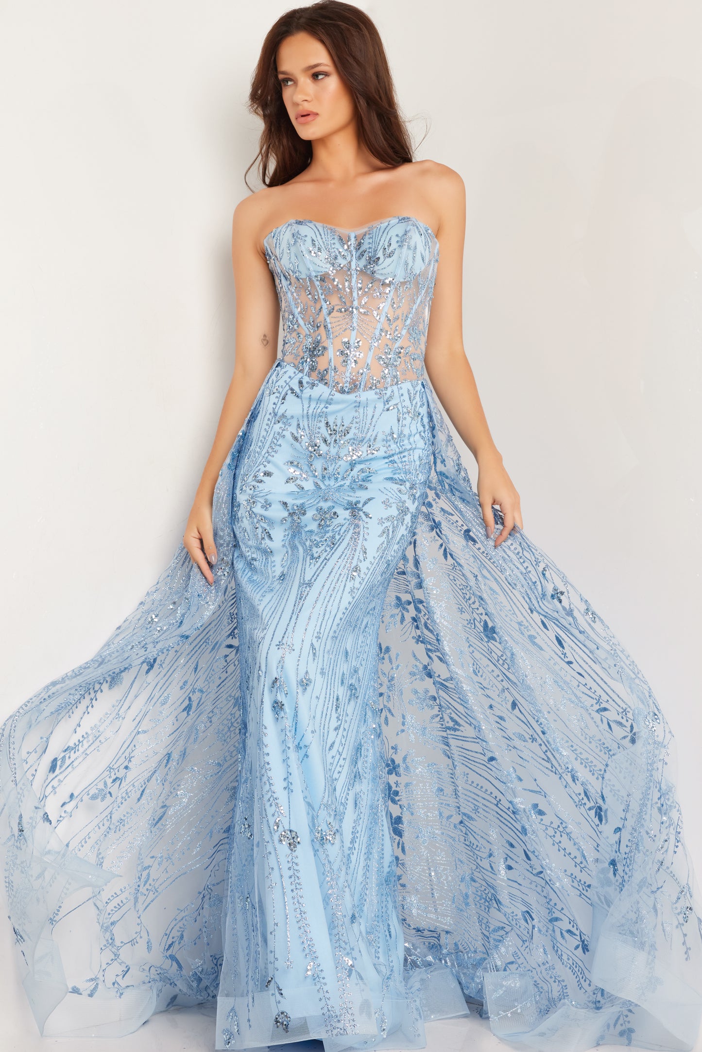Jovani 26113 Illusion Bodice Mermaid Dress