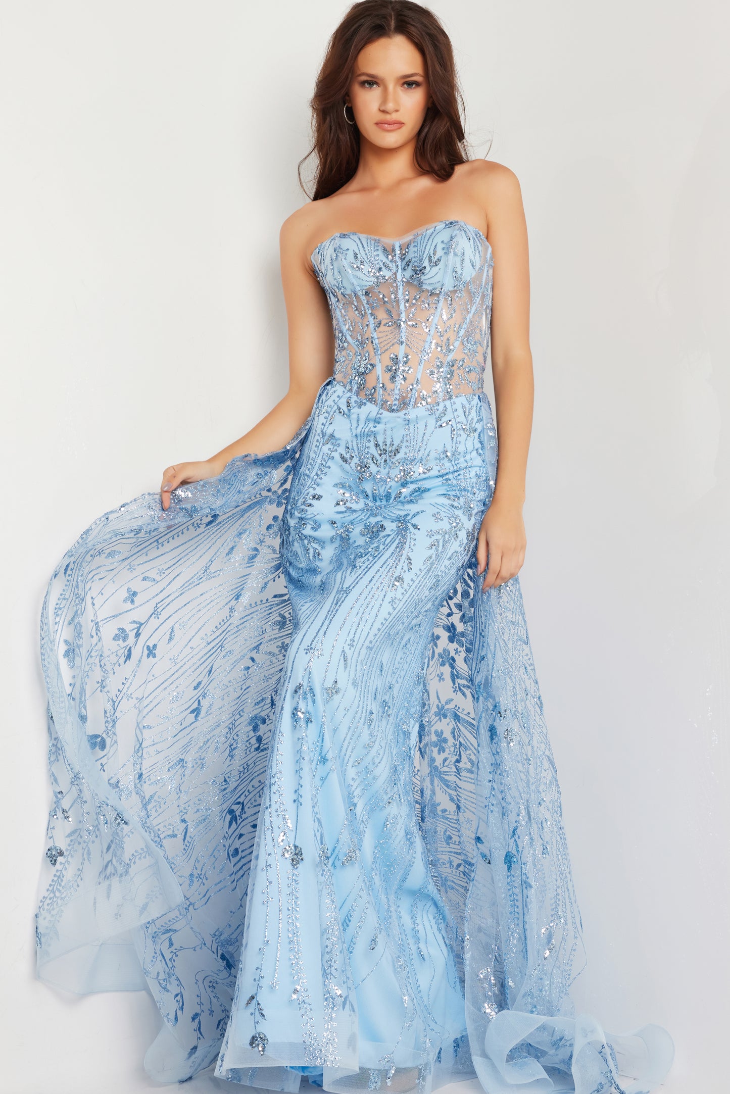 Jovani 26113 Illusion Bodice Mermaid Dress