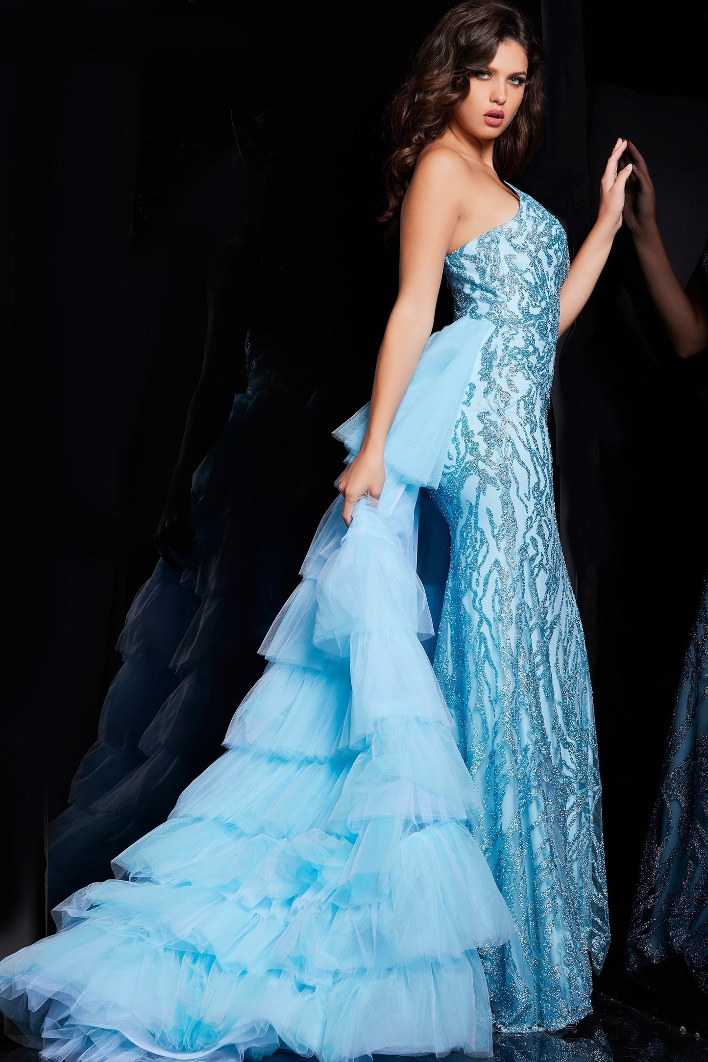 Jovani 26119 Embellished Strapless Dress