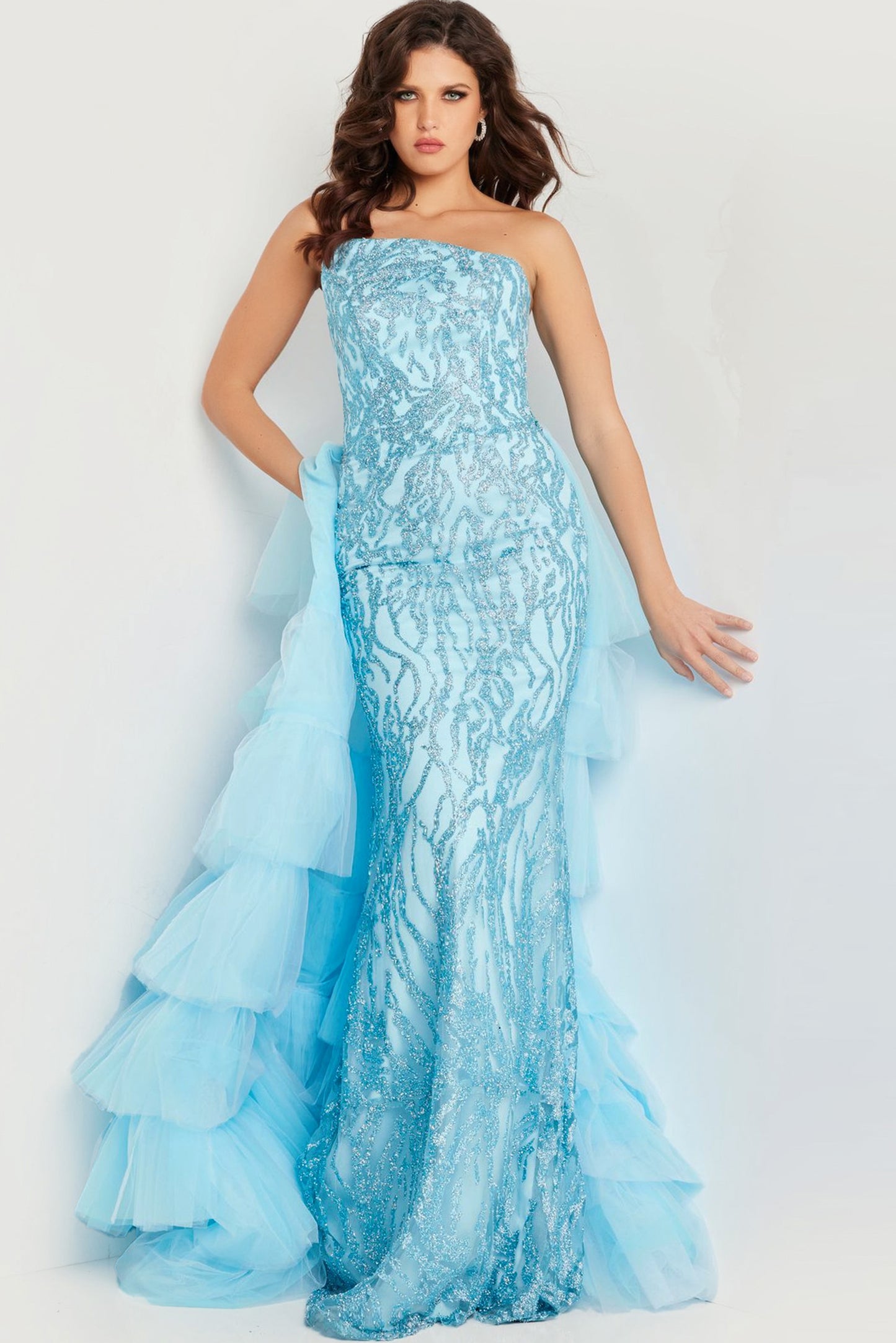 Jovani 26119 Embellished Strapless Dress