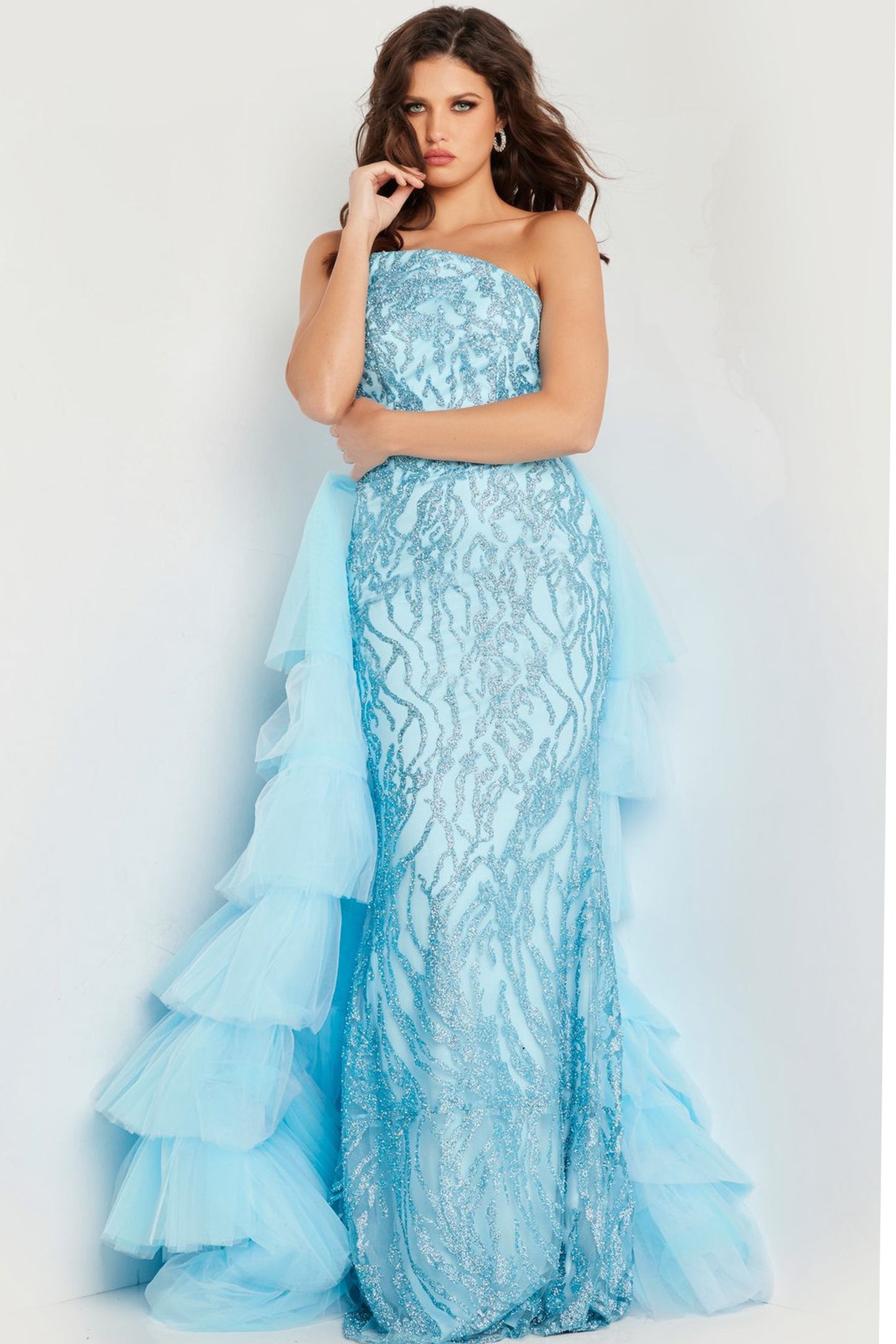Jovani 26119 Embellished Strapless Dress