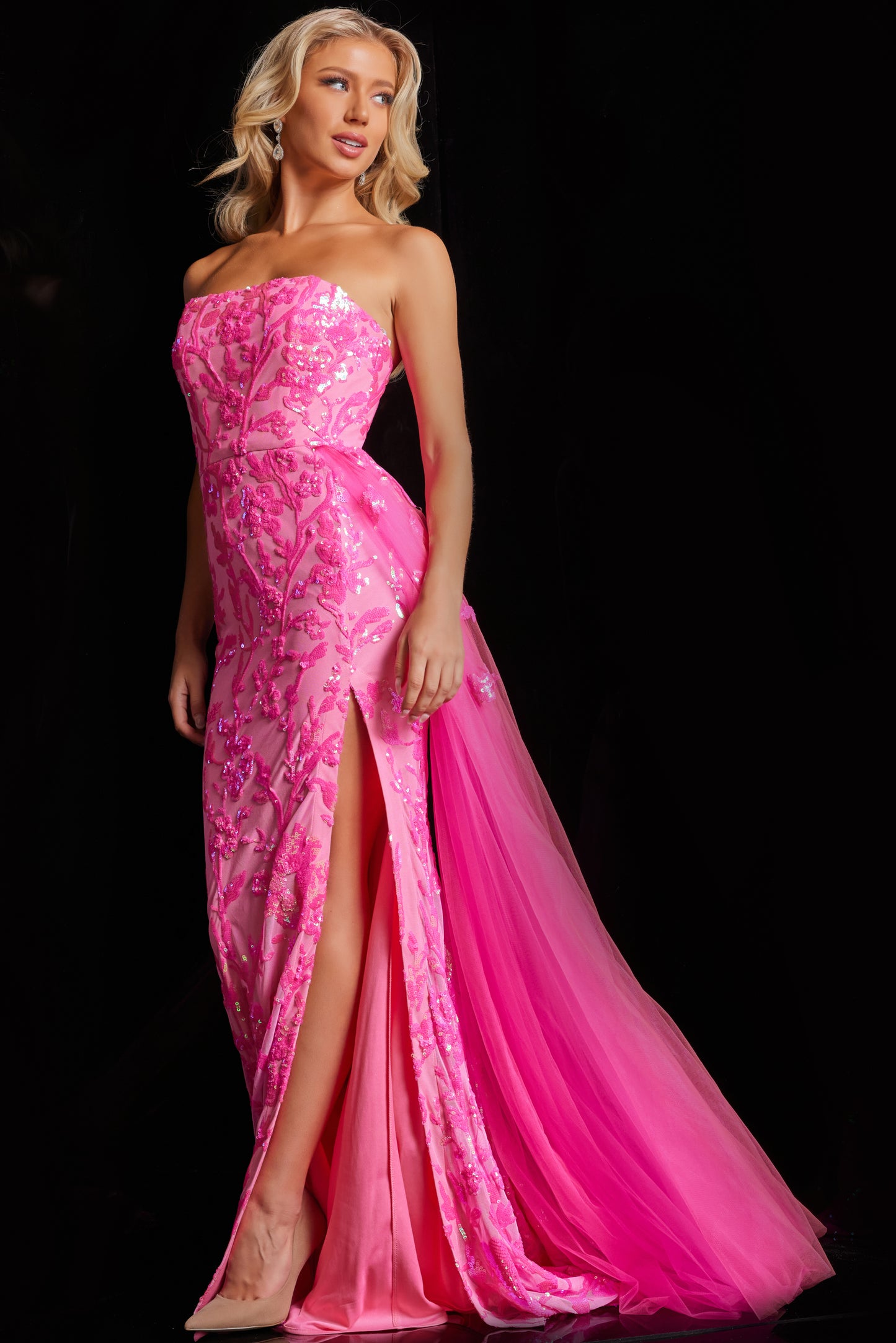 Jovani 26134 Sequin Embellished Strapless Dress