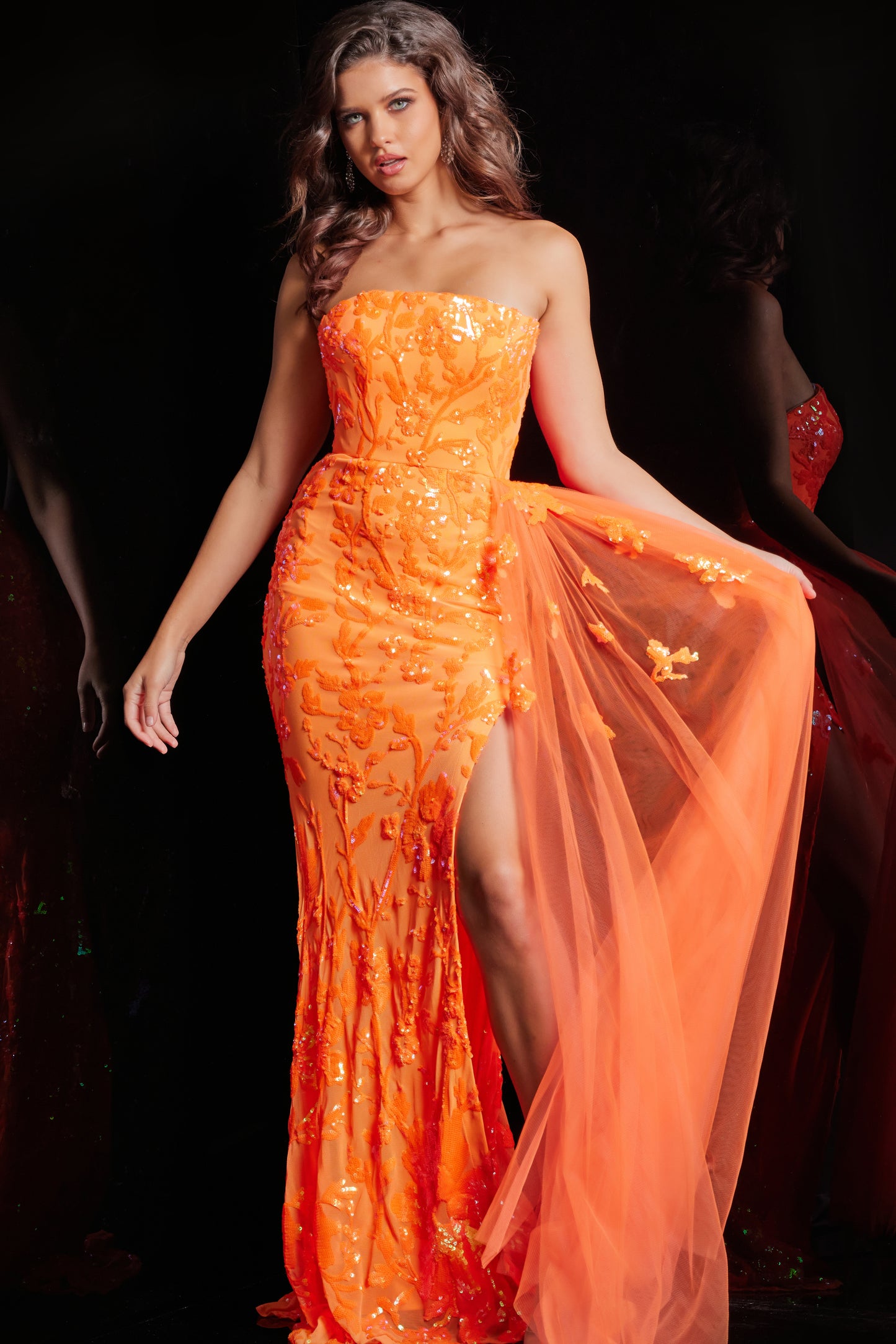 Jovani 26134 Sequin Embellished Strapless Dress