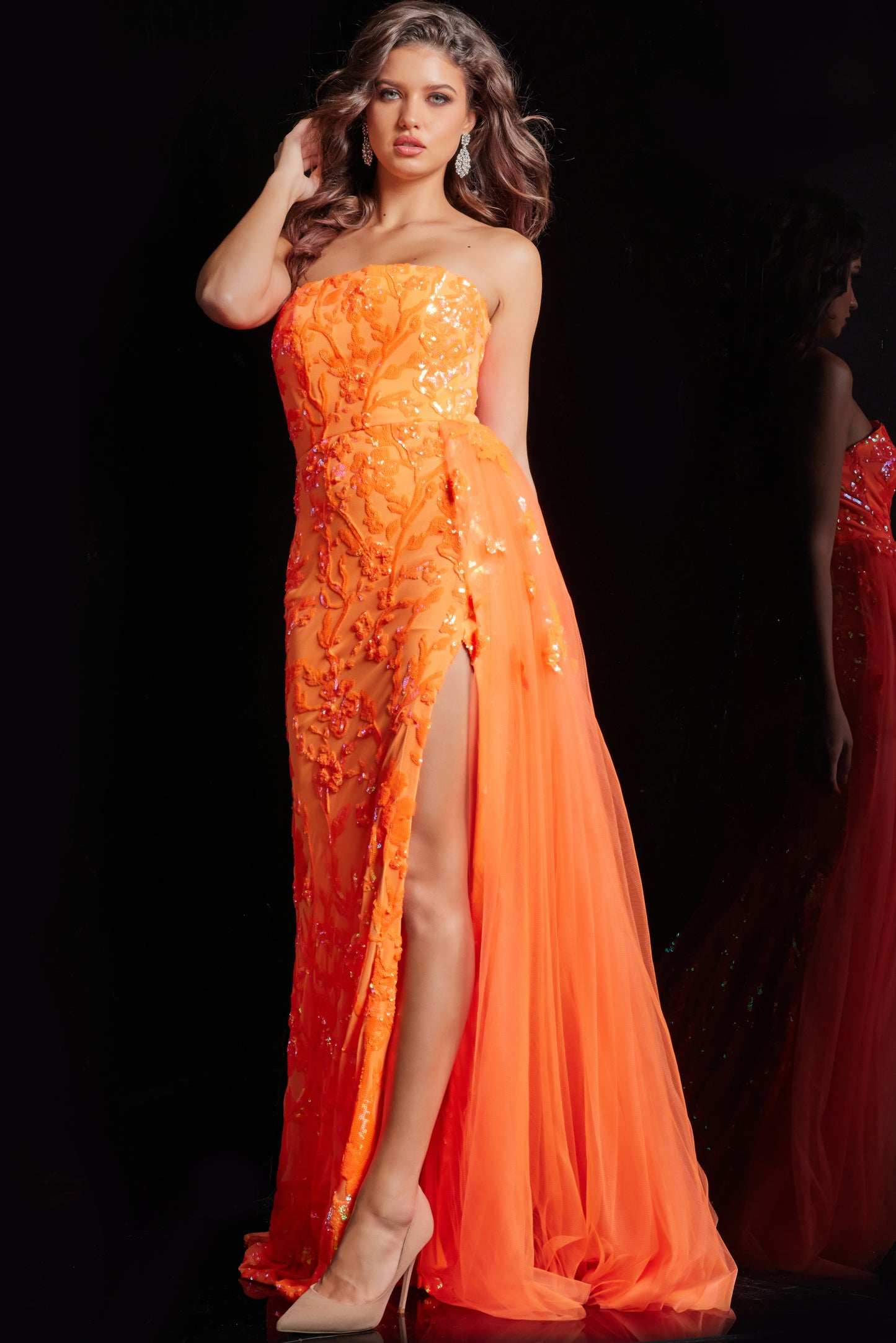 Jovani 26134 Sequin Embellished Strapless Dress