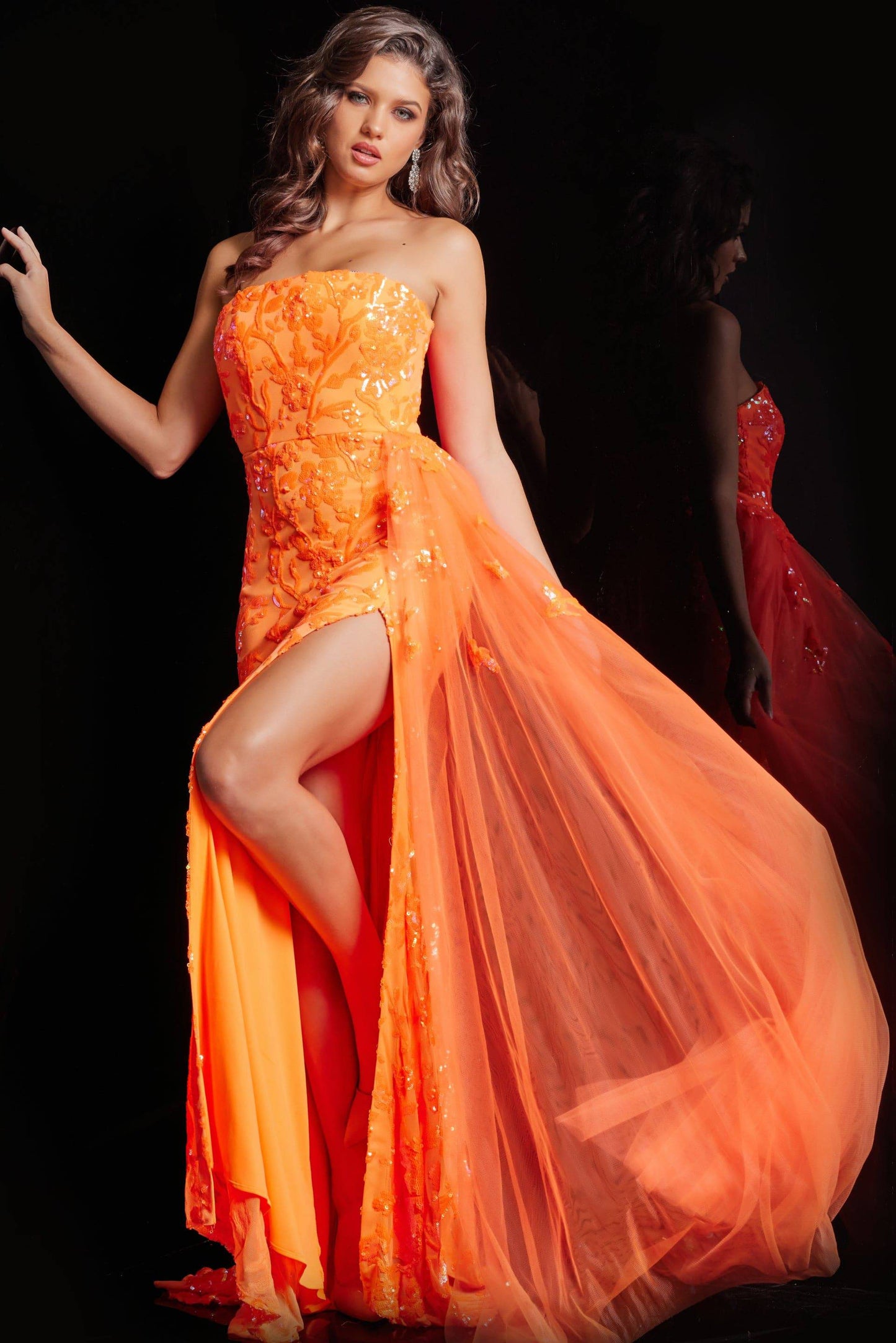 Jovani 26134 Sequin Embellished Strapless Dress