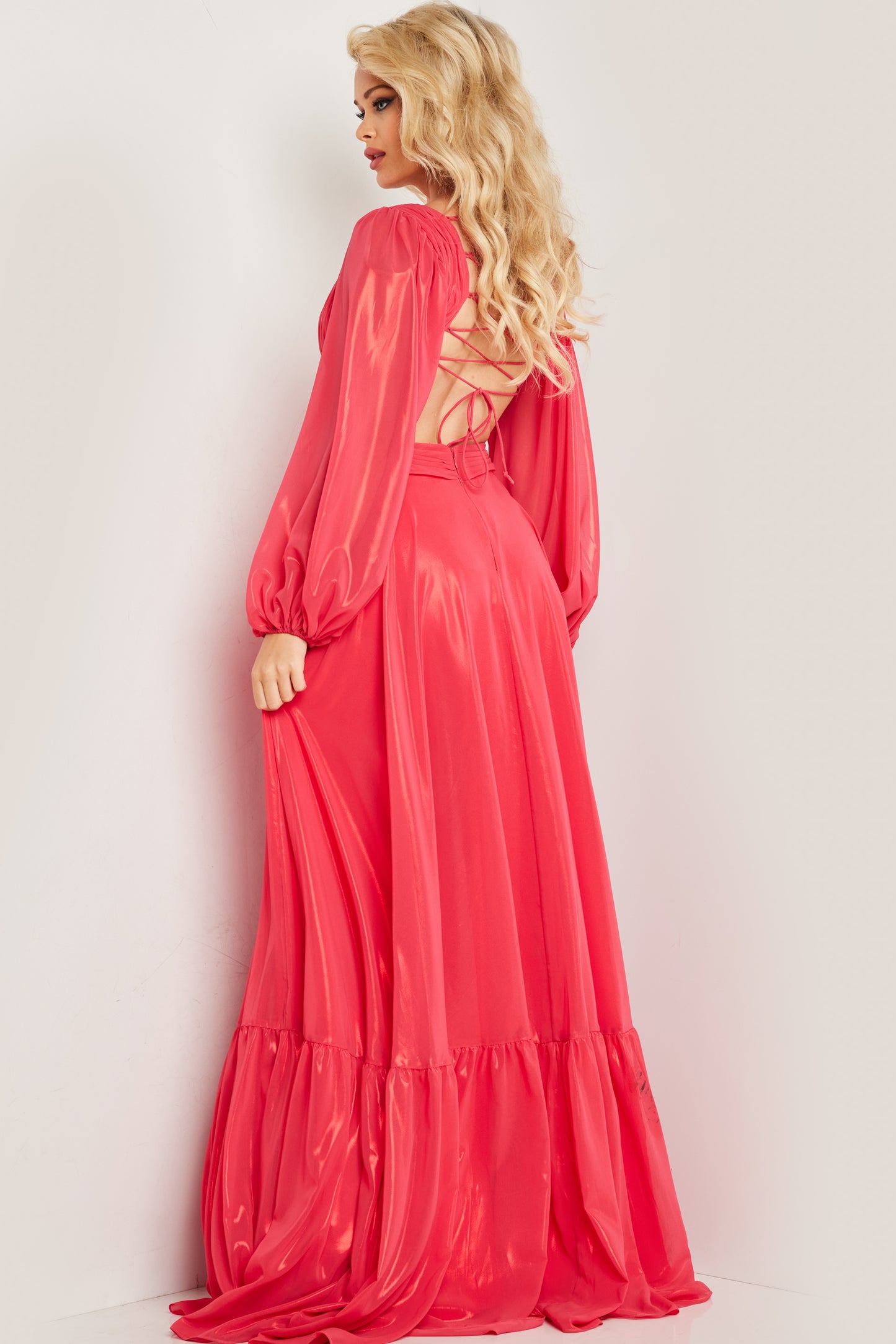 Jovani 26247 Long Sleeve Maxi Dress