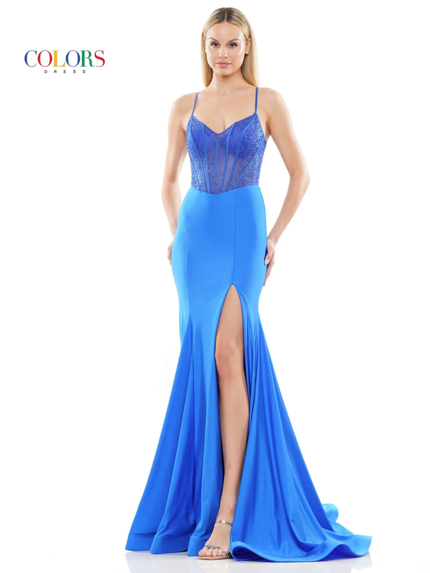 Colors Dress 3131 B Chic Fashions Long Dress Evening Gowns