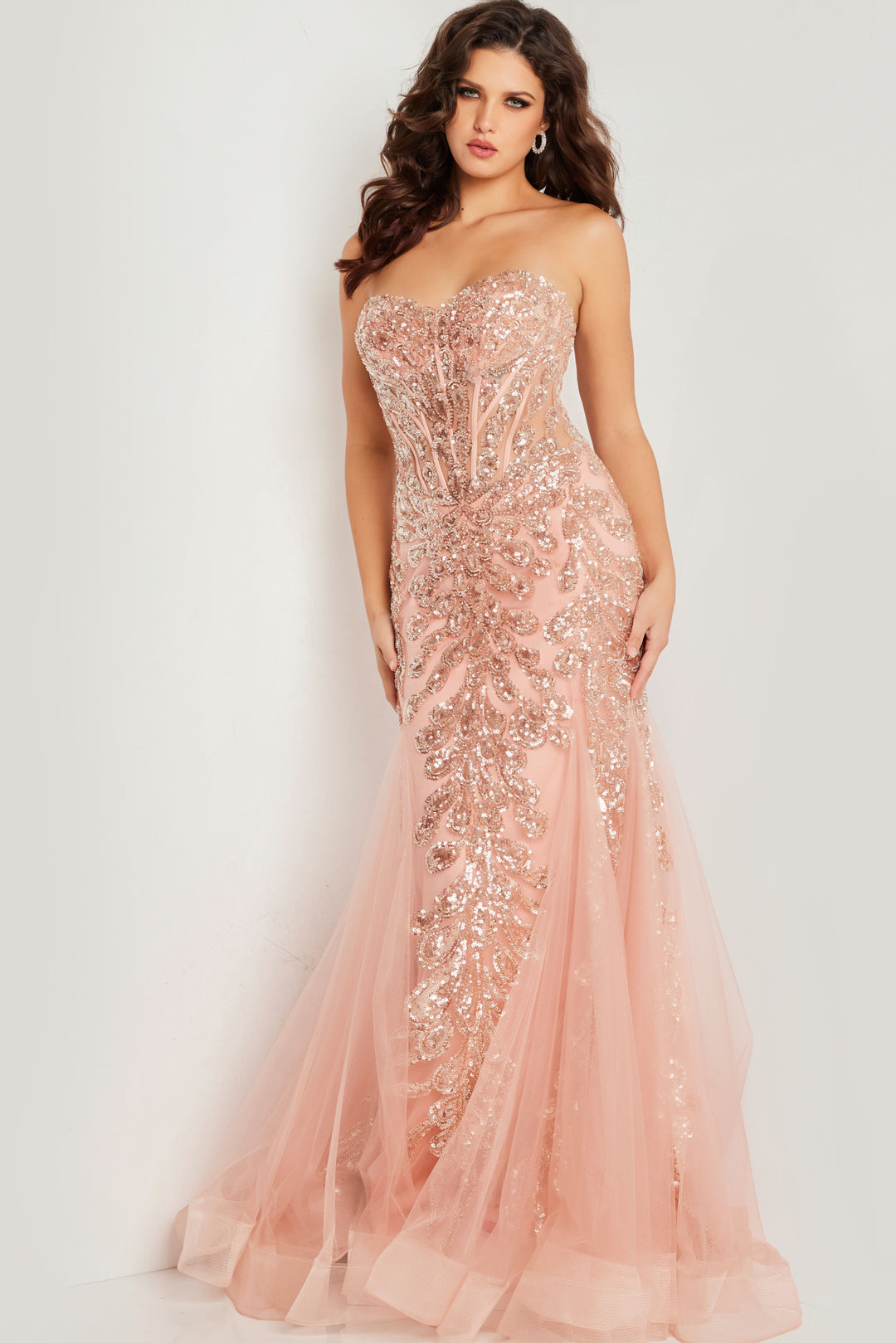 Jovani 37412 Sequin Embellished Gown