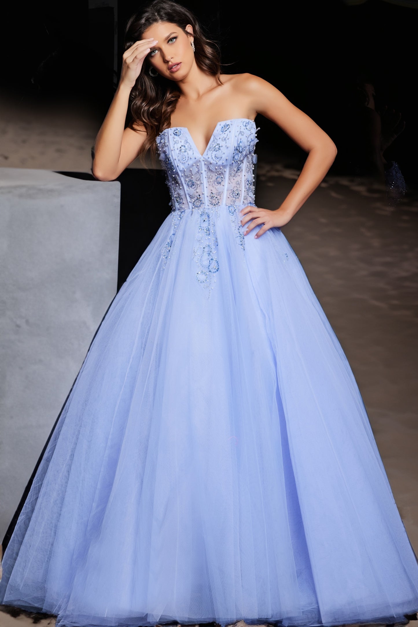 Jovani 37460 Embellished Bodice Ballgown