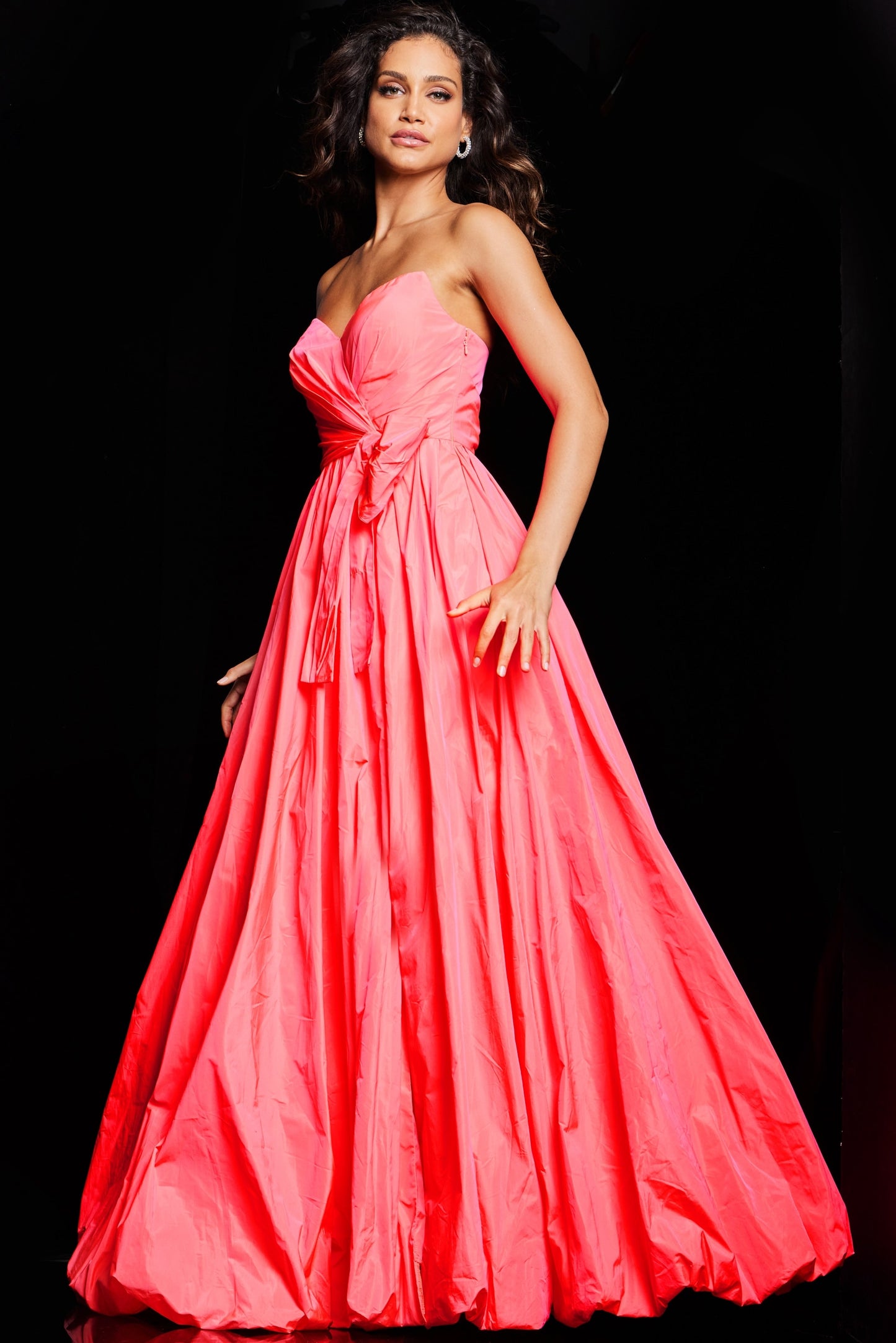 Jovani 38382 Pleated Bodice A Line Gown
