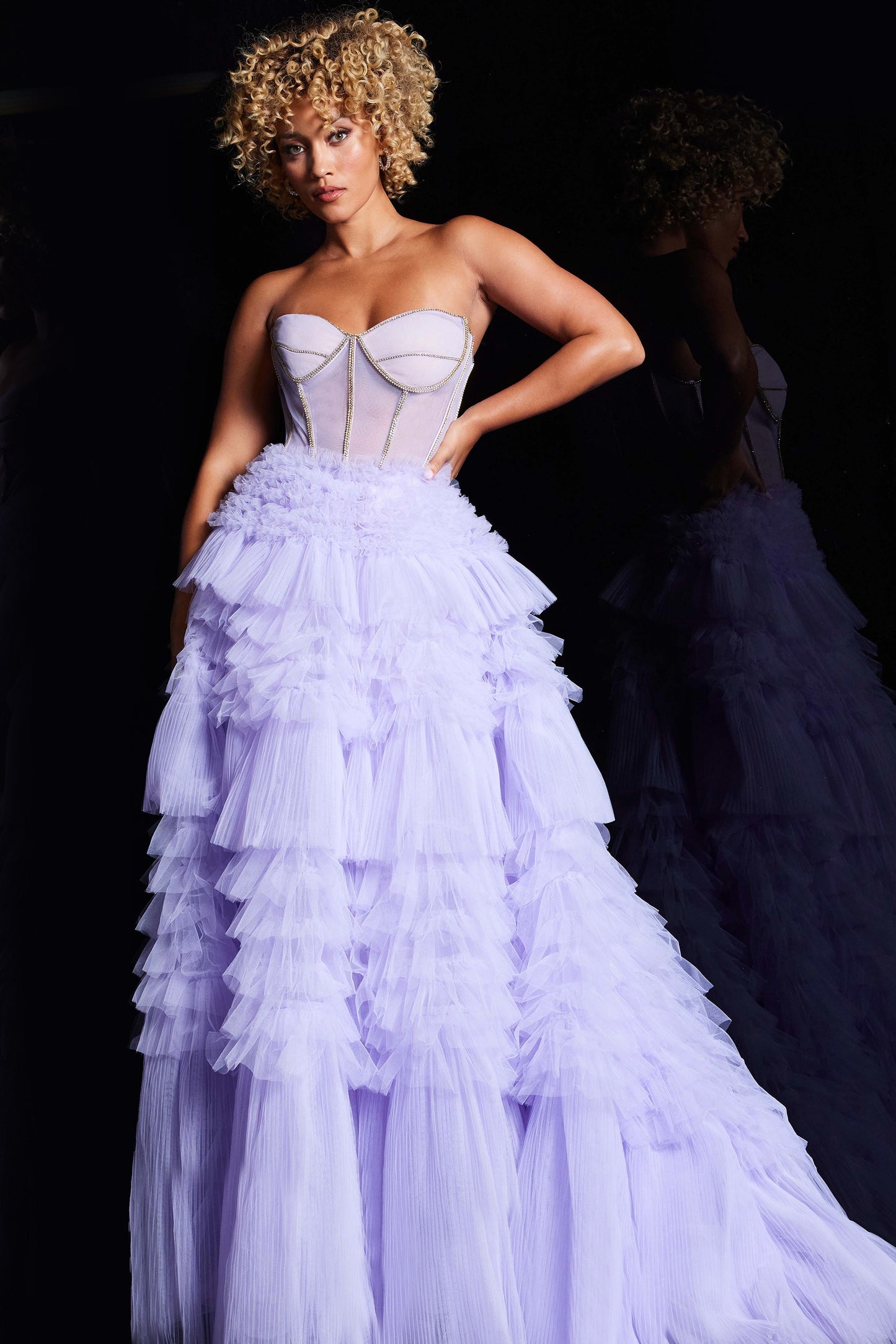 Jovani 38539 Sweetheart Neckline Ball Gown
