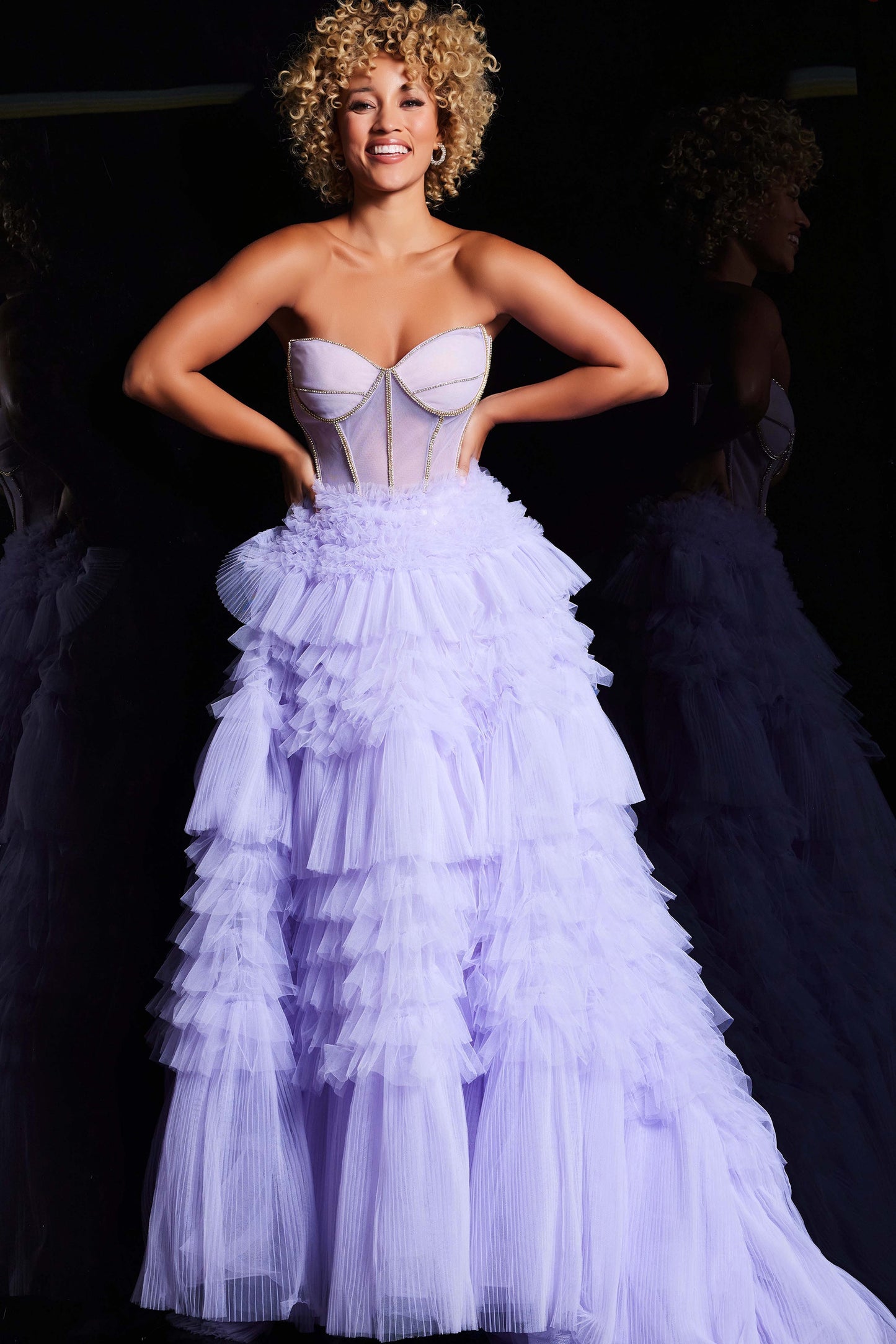 Jovani 38539 Sweetheart Neckline Ball Gown