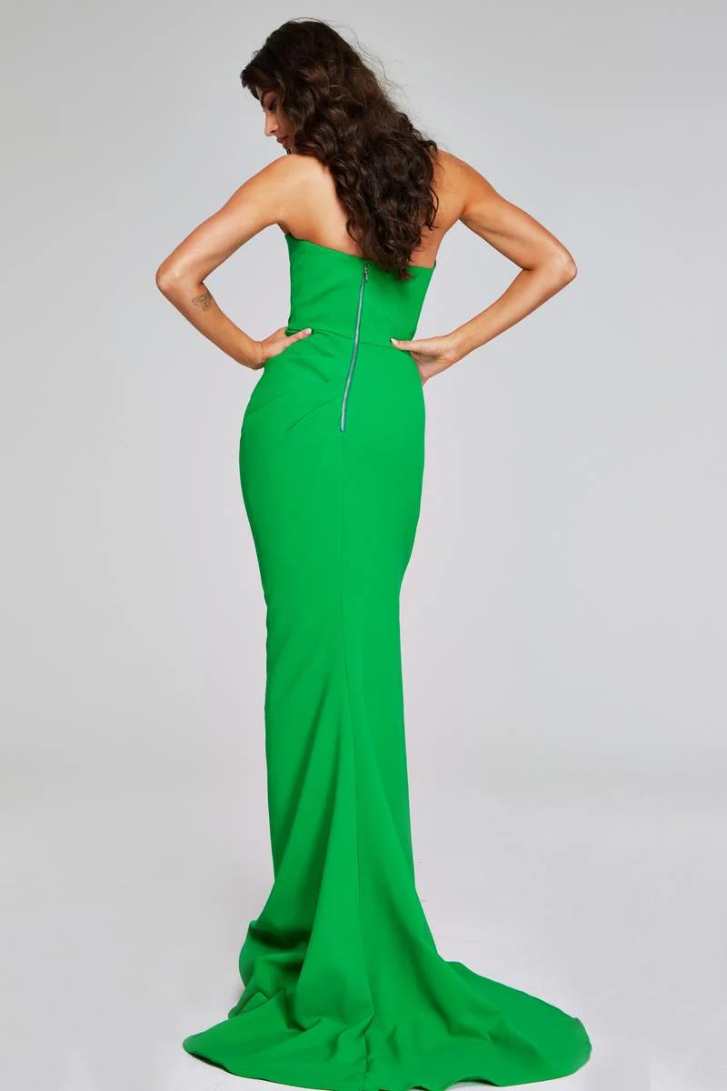 Jovani 40301 One Shoulder Fitted Dress with Asymmetrical Neckline