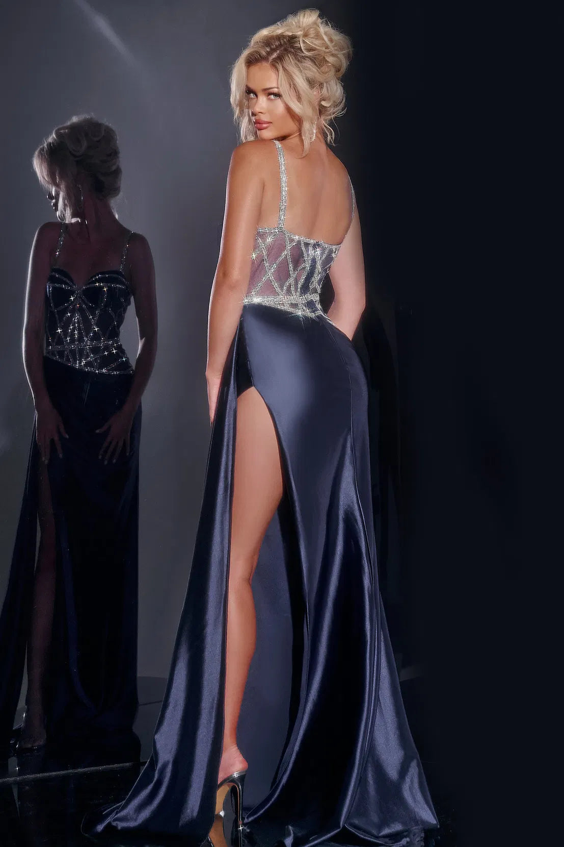 Jovani 40506 Sweetheart Neckline Beaded Dress