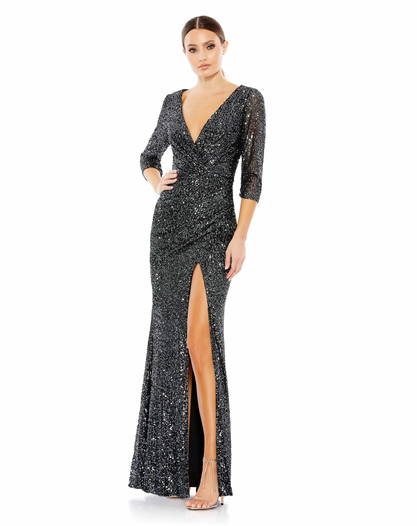 Mac Duggal 42015 B Chic Fashions Long Dress Evening Gowns