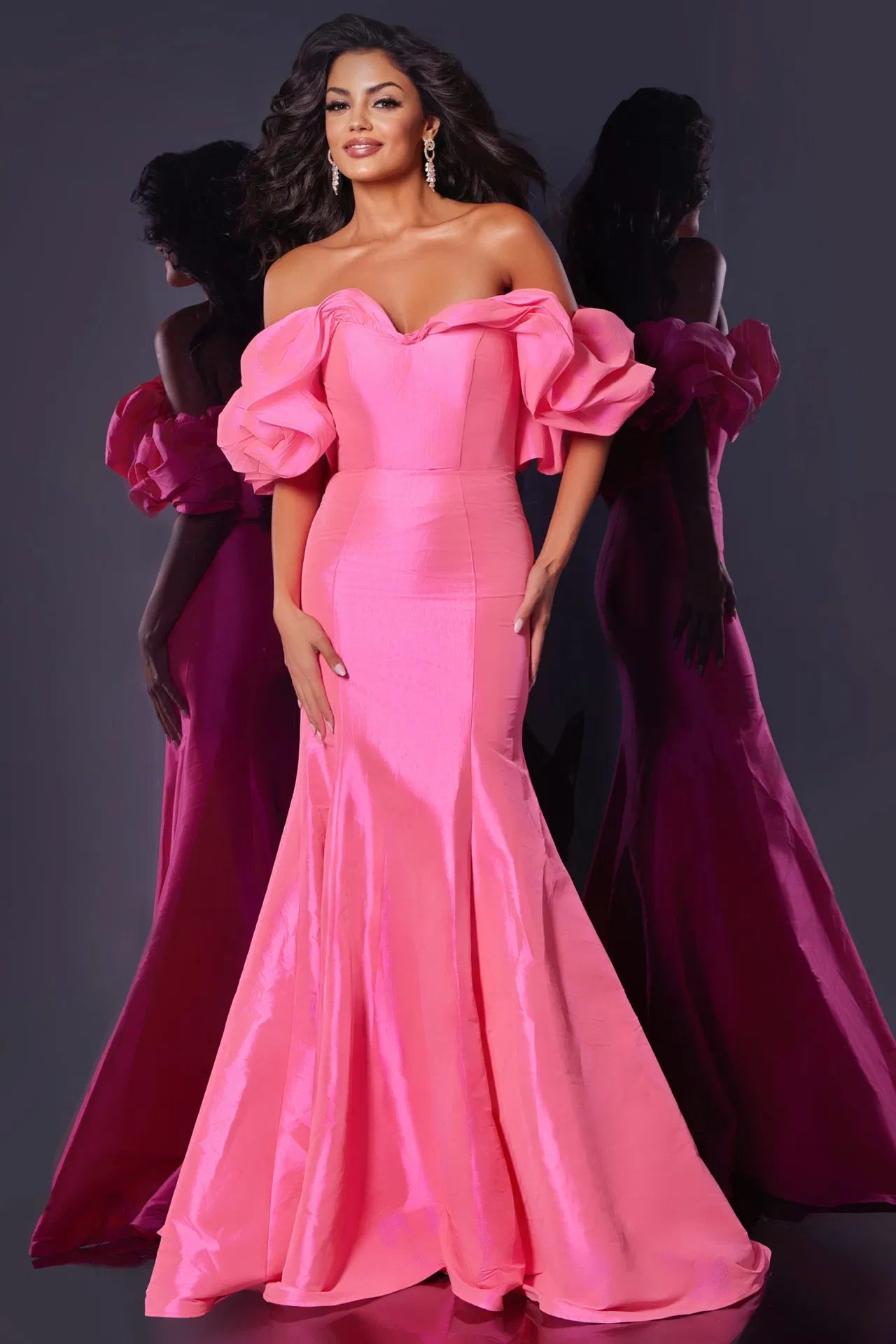 Jovani 44271 Off the Shoulder Mermaid Gown