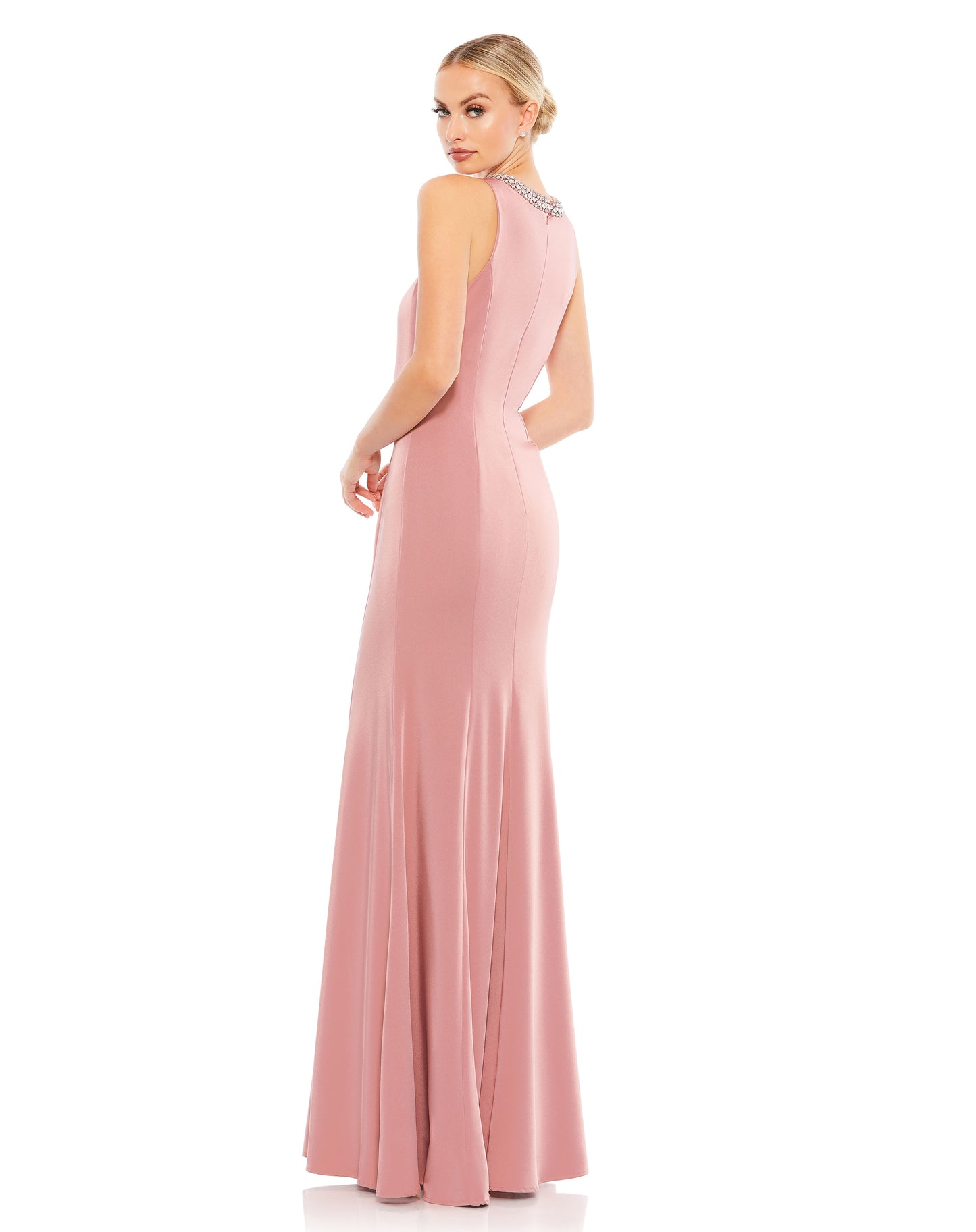 Mac Duggal 49093 Embellished Neck Trumpet Gown