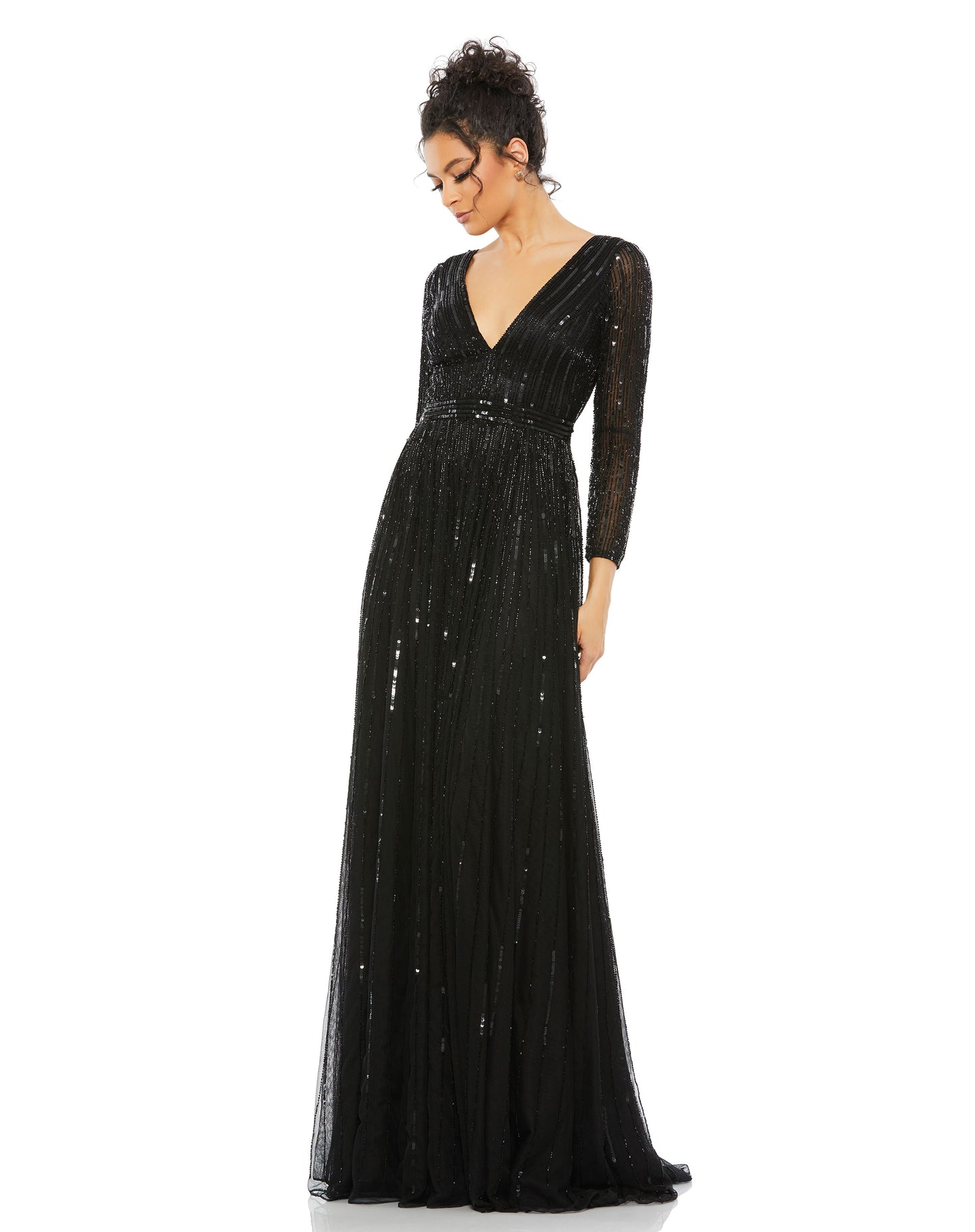 Mac Duggal 4977 B Chic Fashions Long Dress Evening Gowns