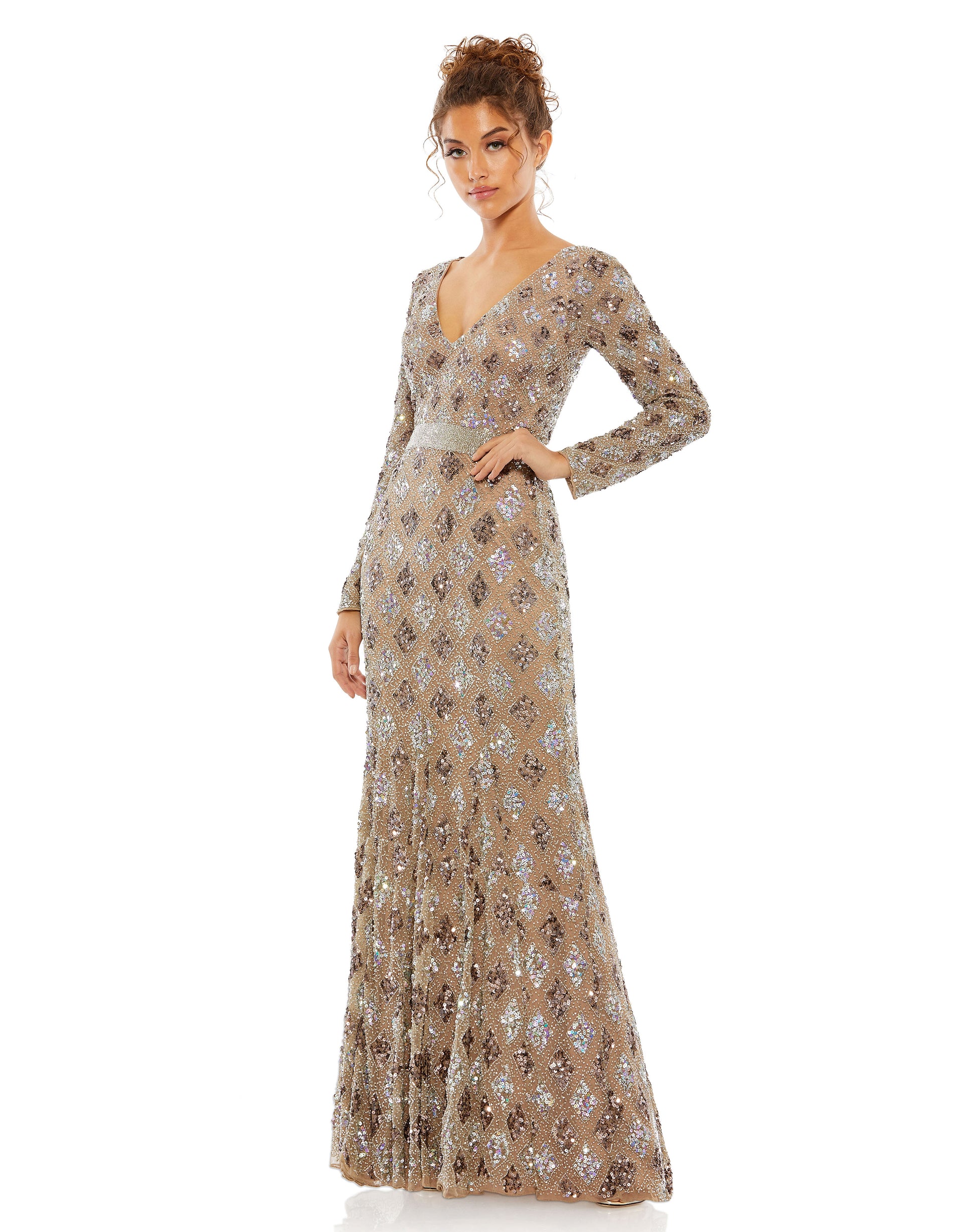 Mac Duggal 5021 B Chic Fashions Long Dress Evening Gowns