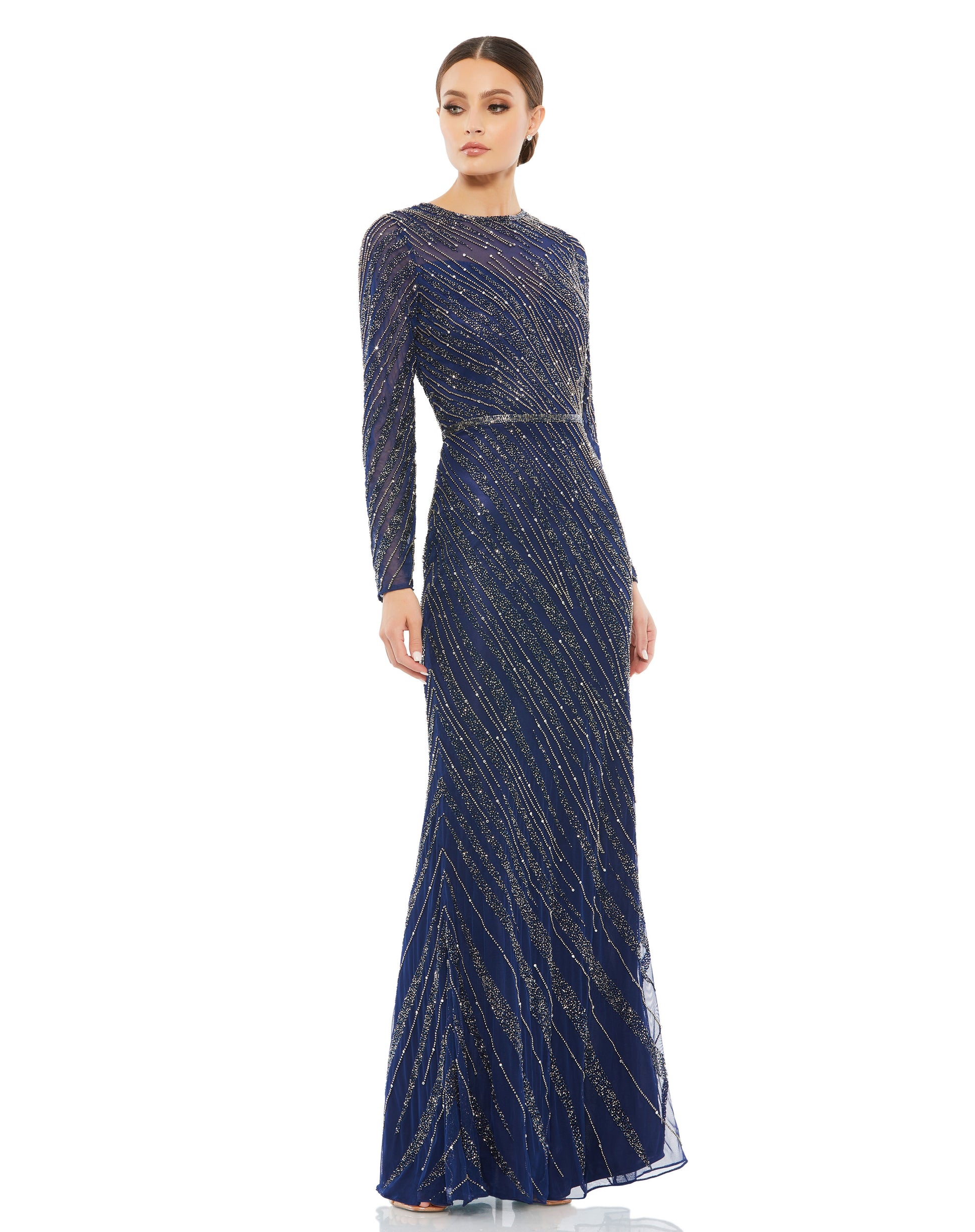 Mac Duggal 5240 B Chic Fashions Long Dress Evening Gowns