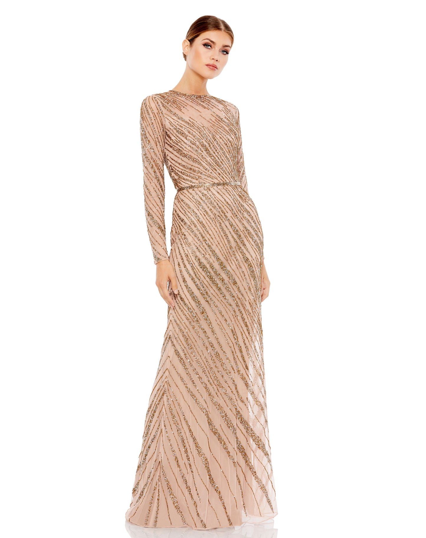 Mac Duggal 5240 B Chic Fashions Long Dress Evening Gowns