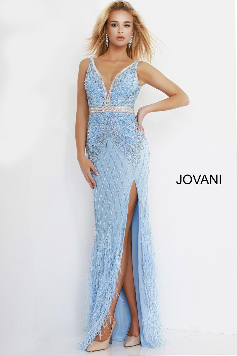 Jovani 55796 Embellished Informal Wedding Gown