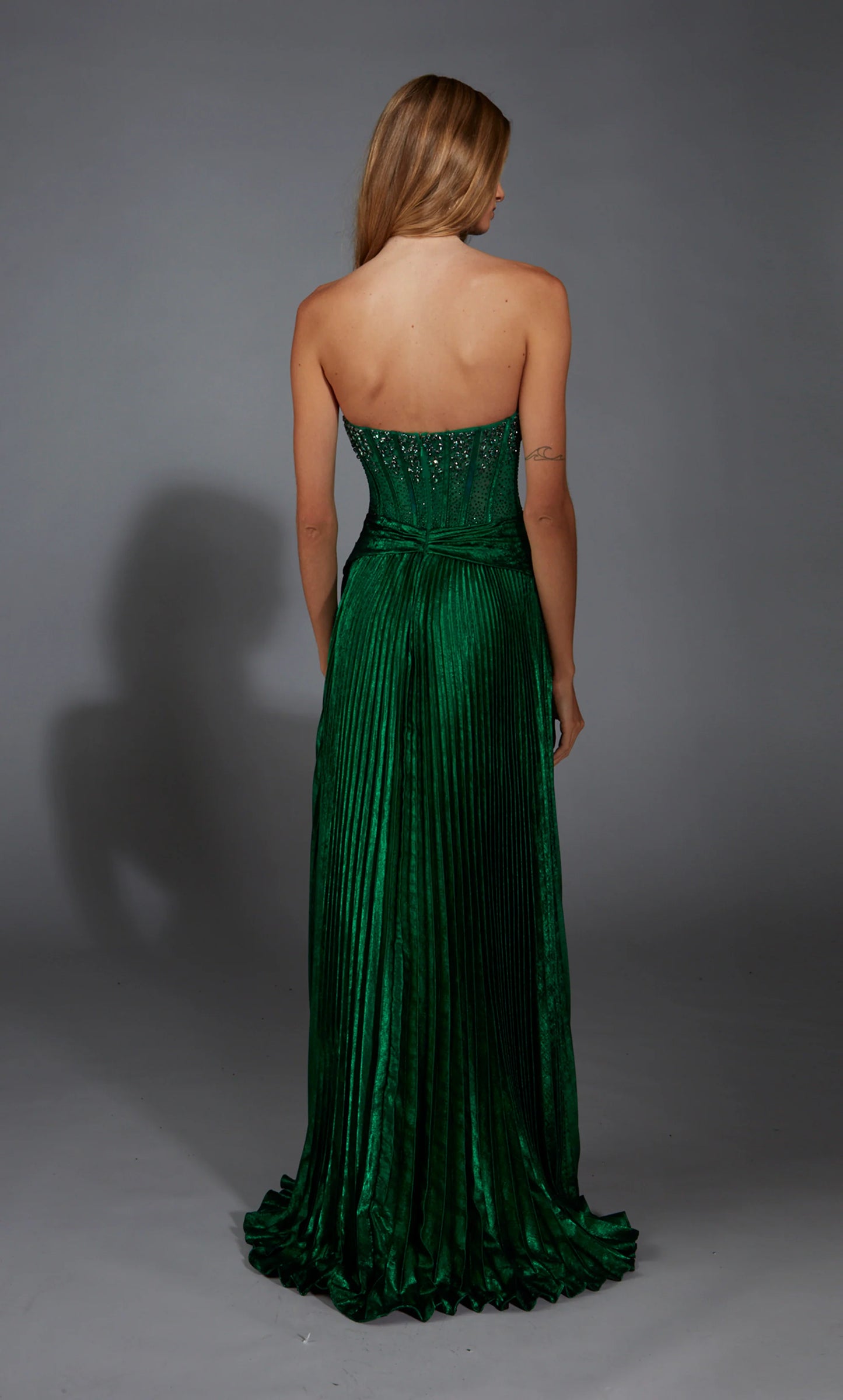 Alyce 61789 Strapless Pleated a Line Dress