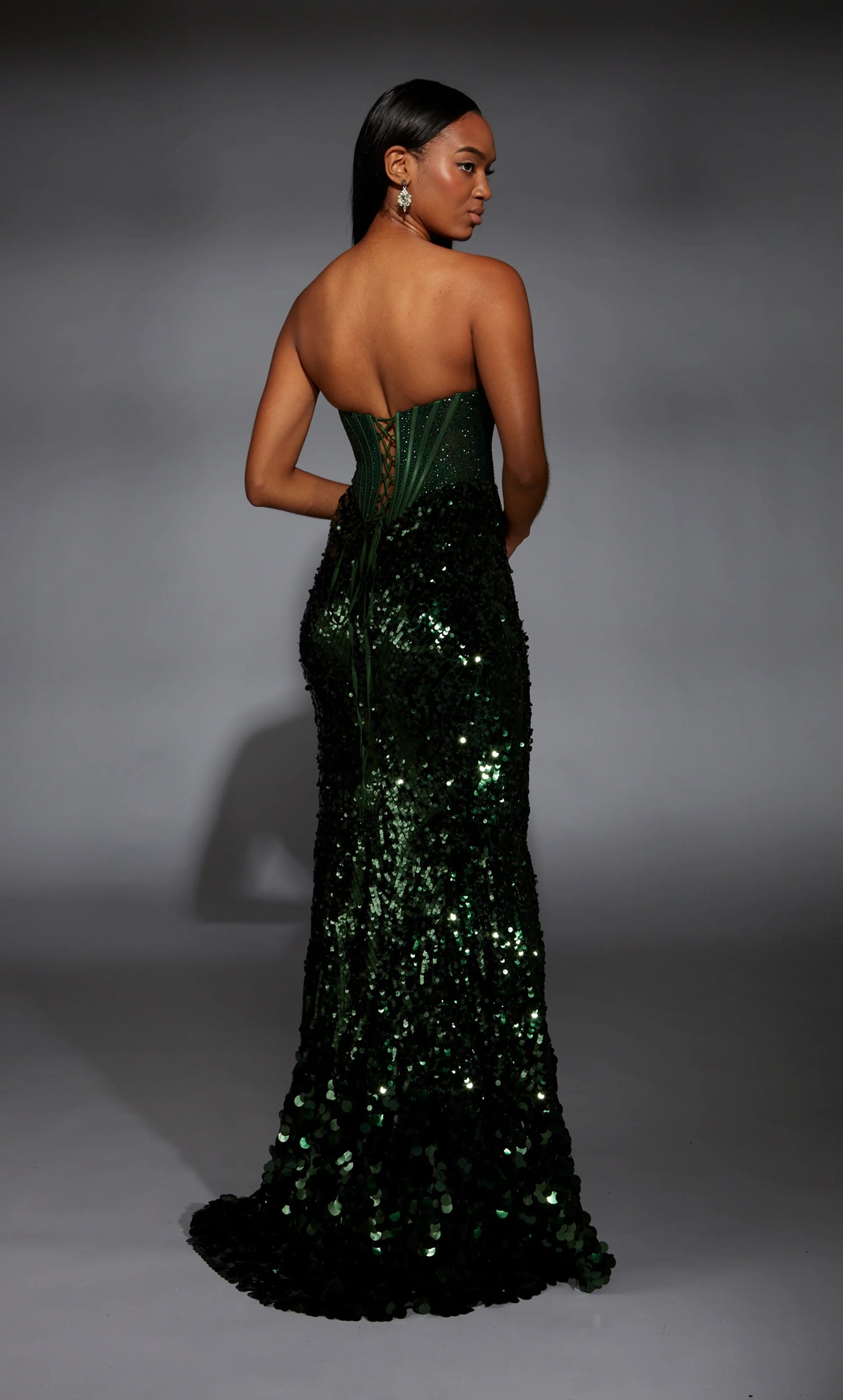 Alyce 61796 Long Strapless Corset Straight Dress
