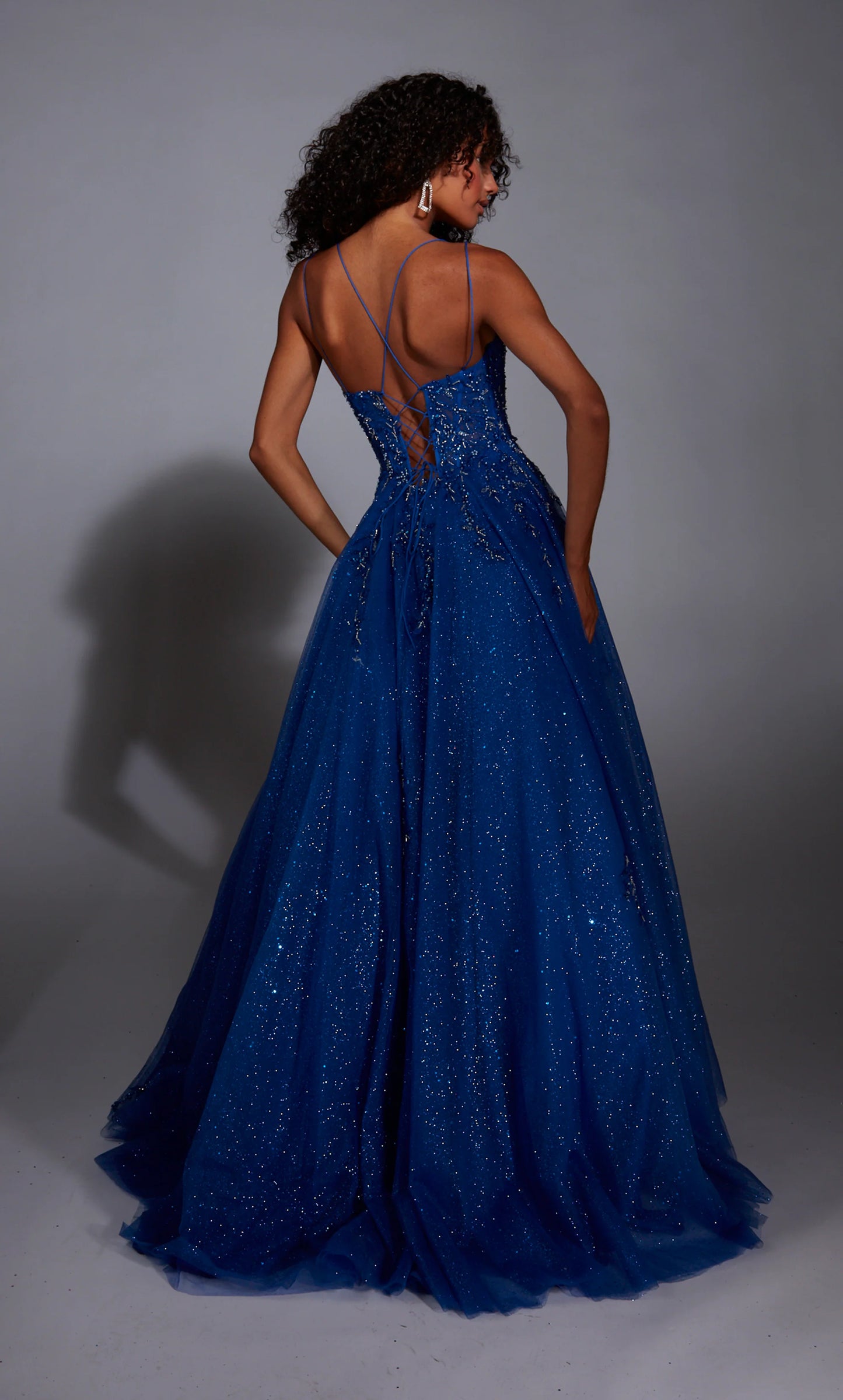 Alyce 61824 Long Scoop Shimmery/sparkly Ballgown Dress