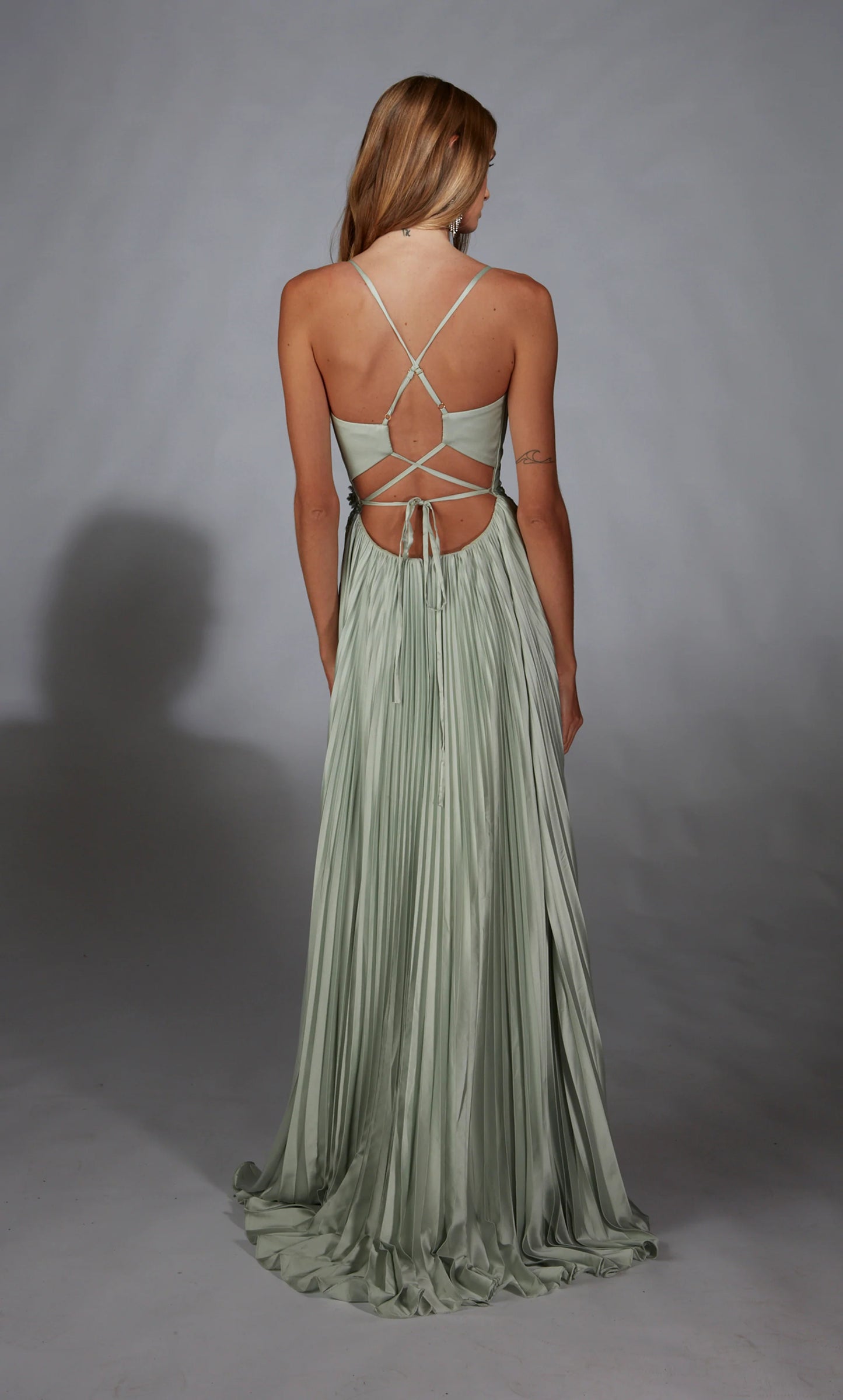 Alyce 61923 Long Plunging Embellished A Line Dress