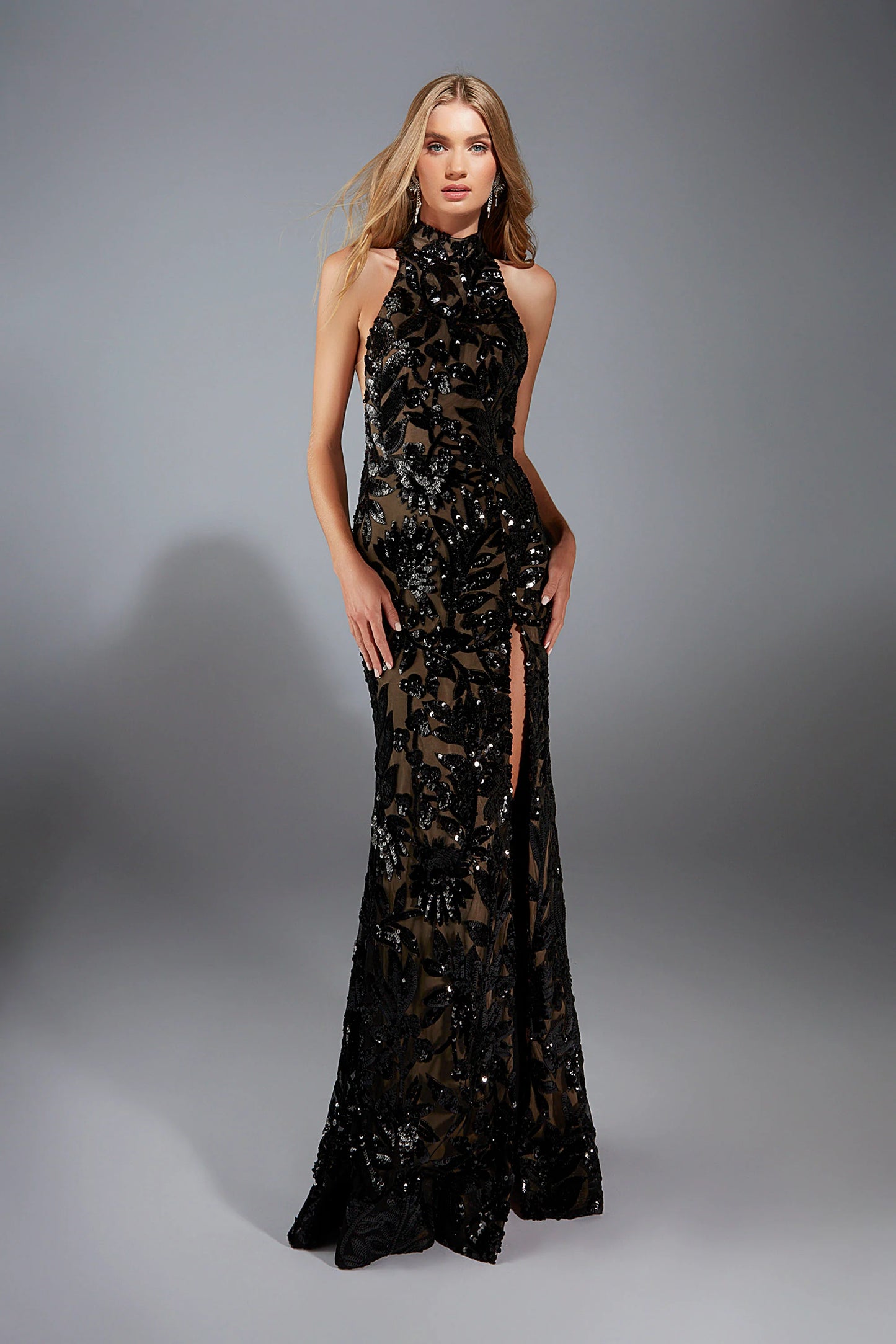 Alyce 61979 Long High Slit Straight Dress
